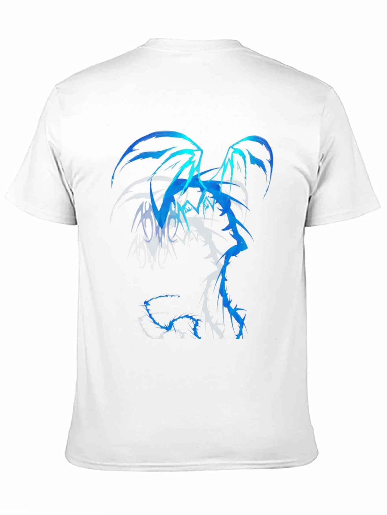 Black Blue Dragon Graphic Tee - Men's Black T-Shirt view 11