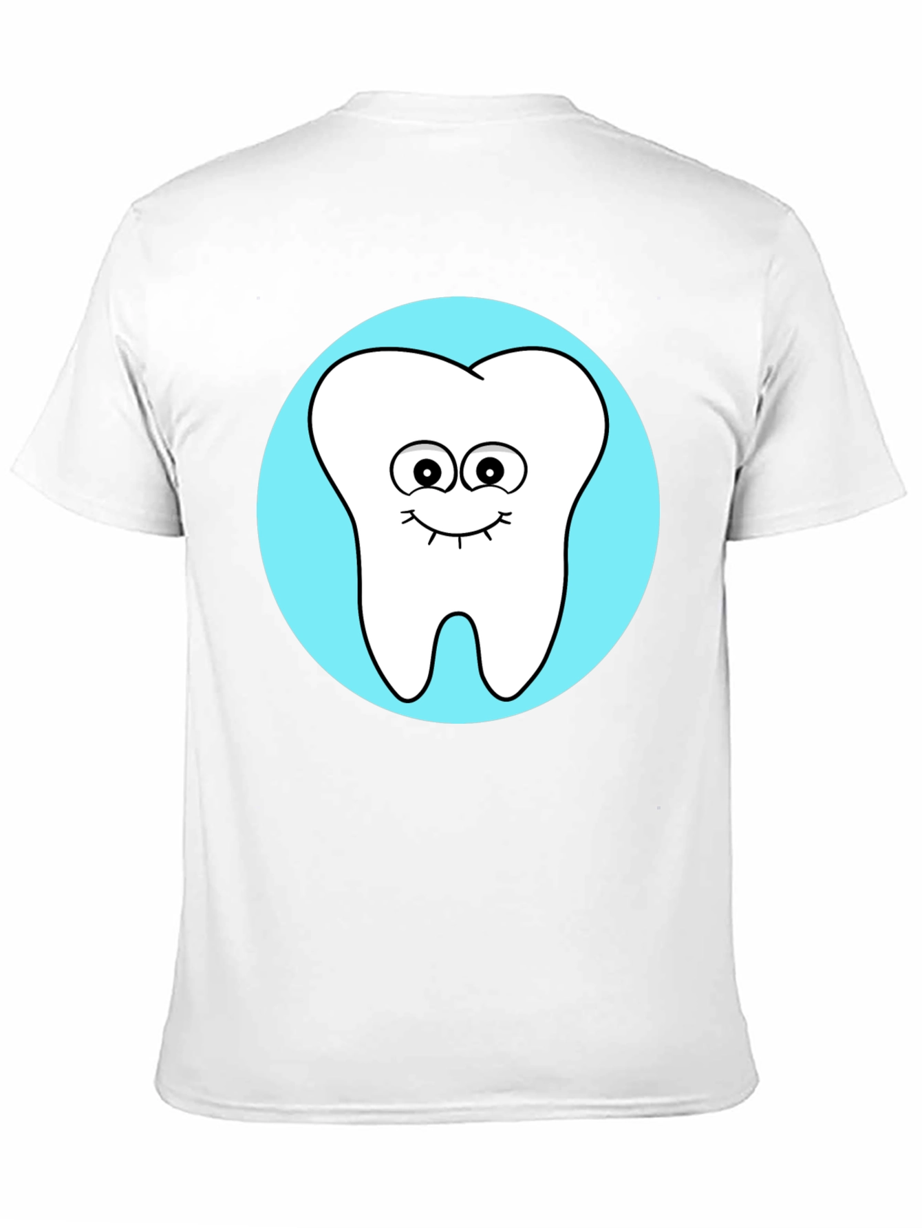 Black Cute Tooth Graphic Tee - Fun Dentist Shirt view 11