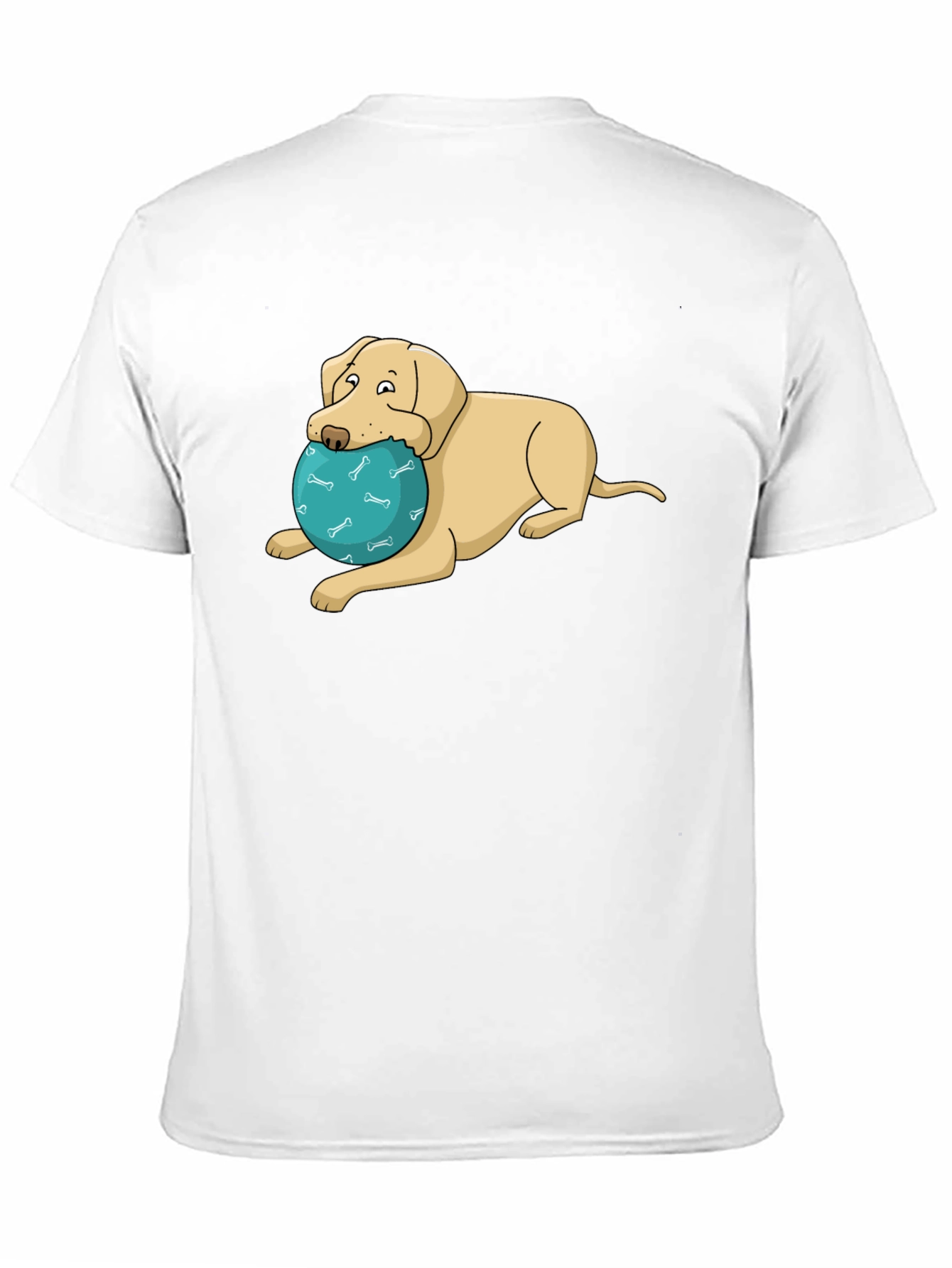 Black Dog and Ball Graphic T-Shirt view 11