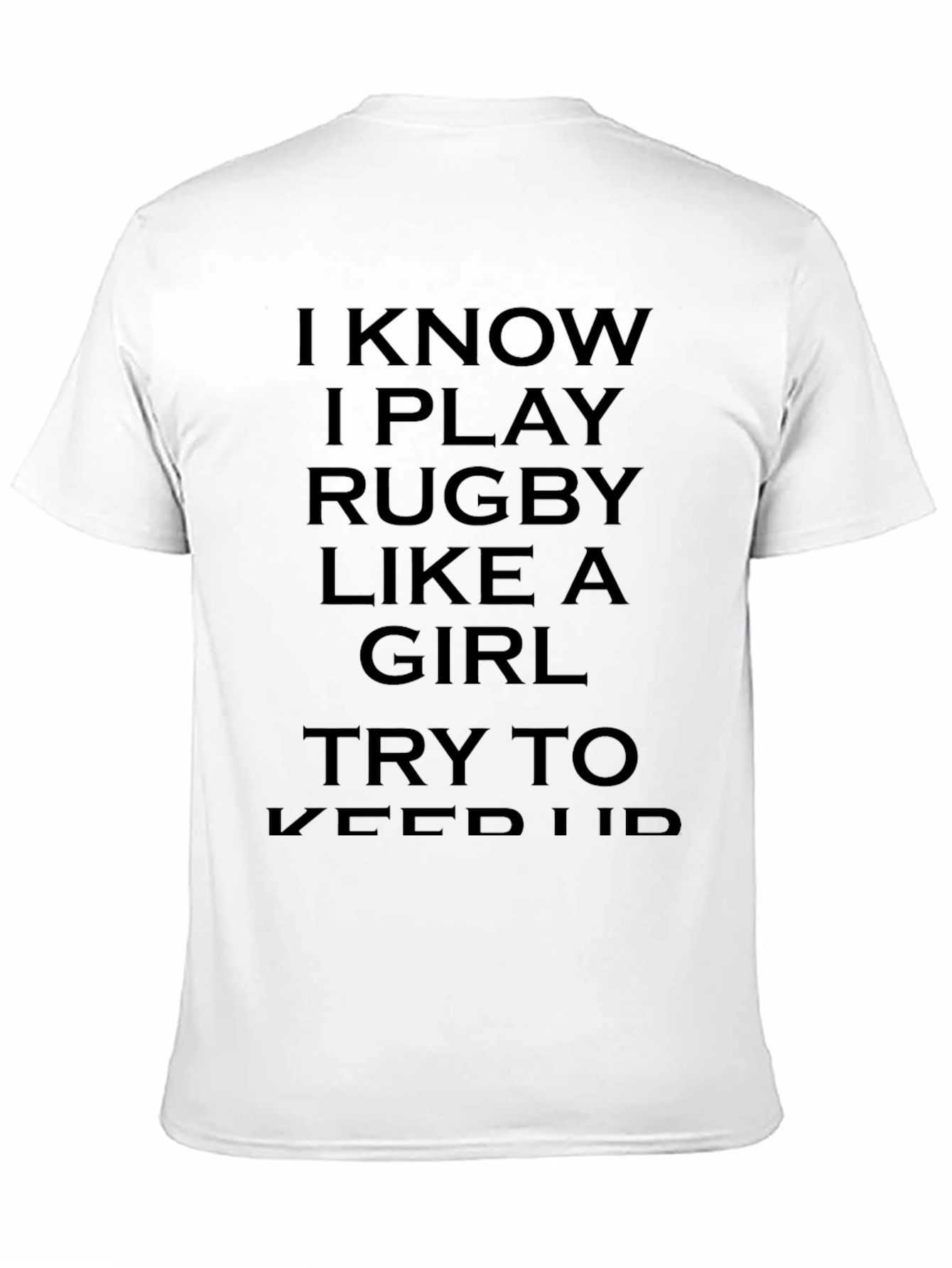 Black Rugby Girl T-Shirt Funny Rugby Player Gift Tee view 11