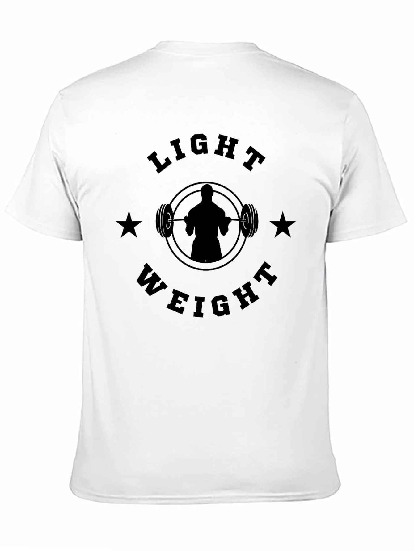 Black Light Weight Workout T-Shirt - Gym Motivation Apparel view 11