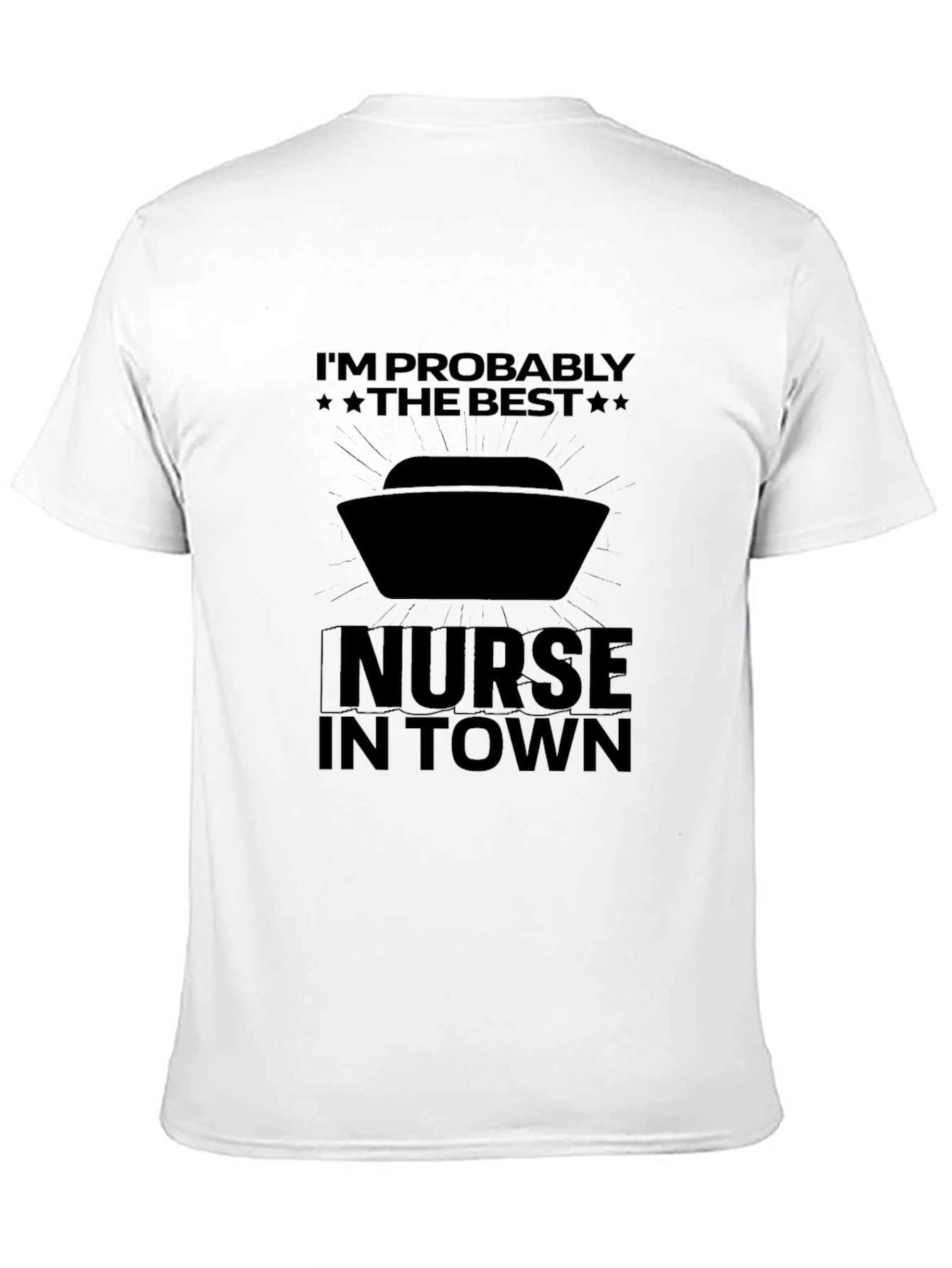 Black Best Nurse in Town Graphic Tee view 11