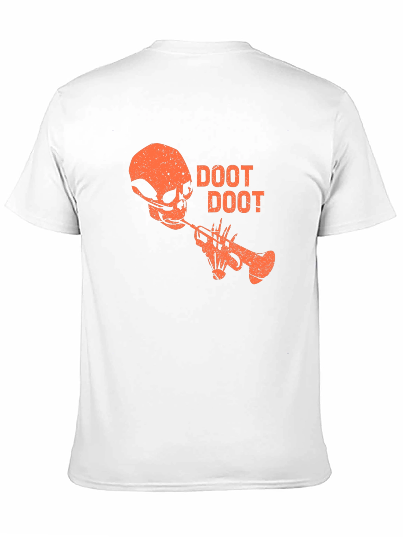 Black Doot Doot Skull Trumpet Graphic Tee - Black view 11