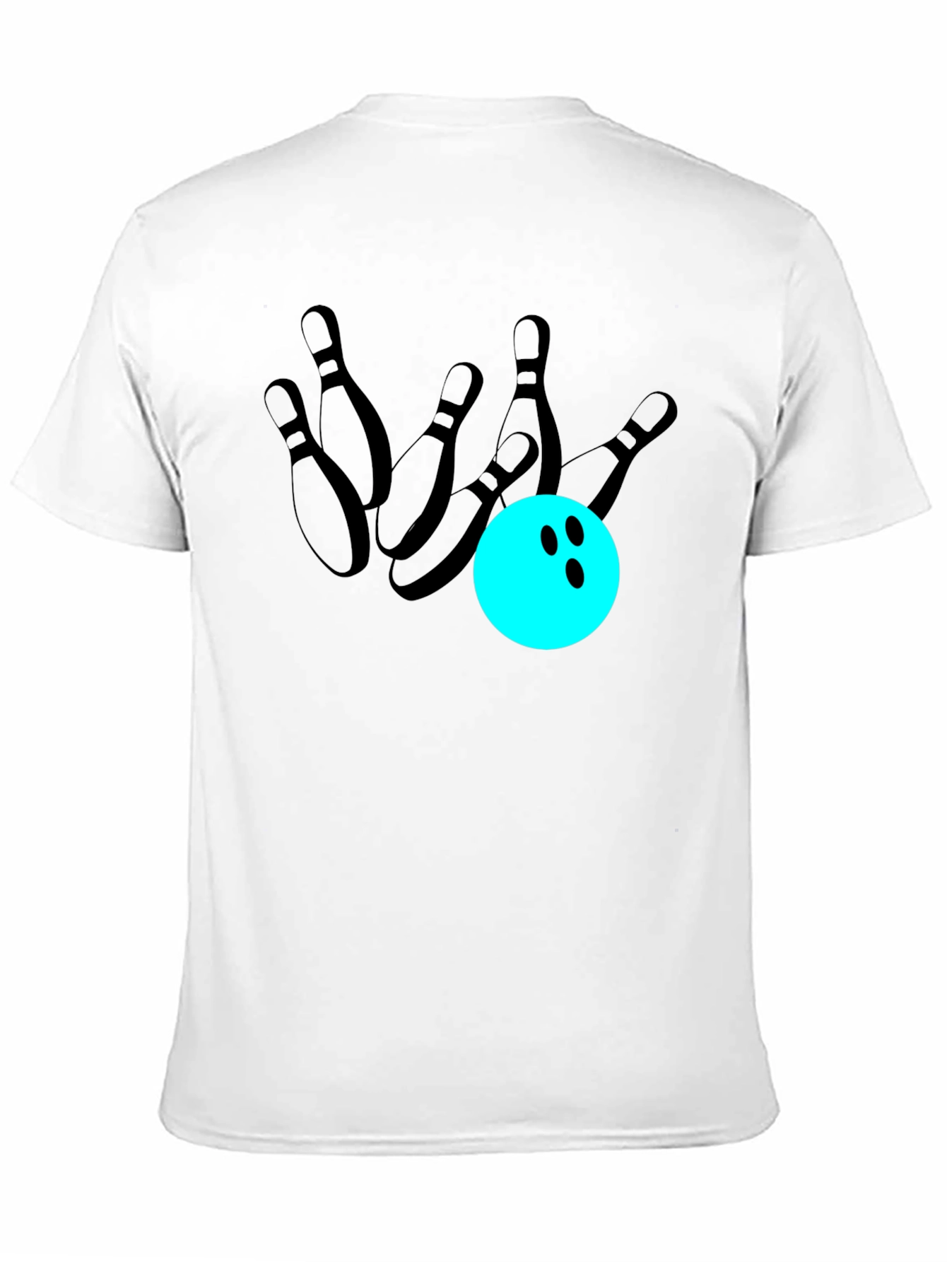 Black Bowling Strike T-Shirt - Casual Graphic Tee view 11