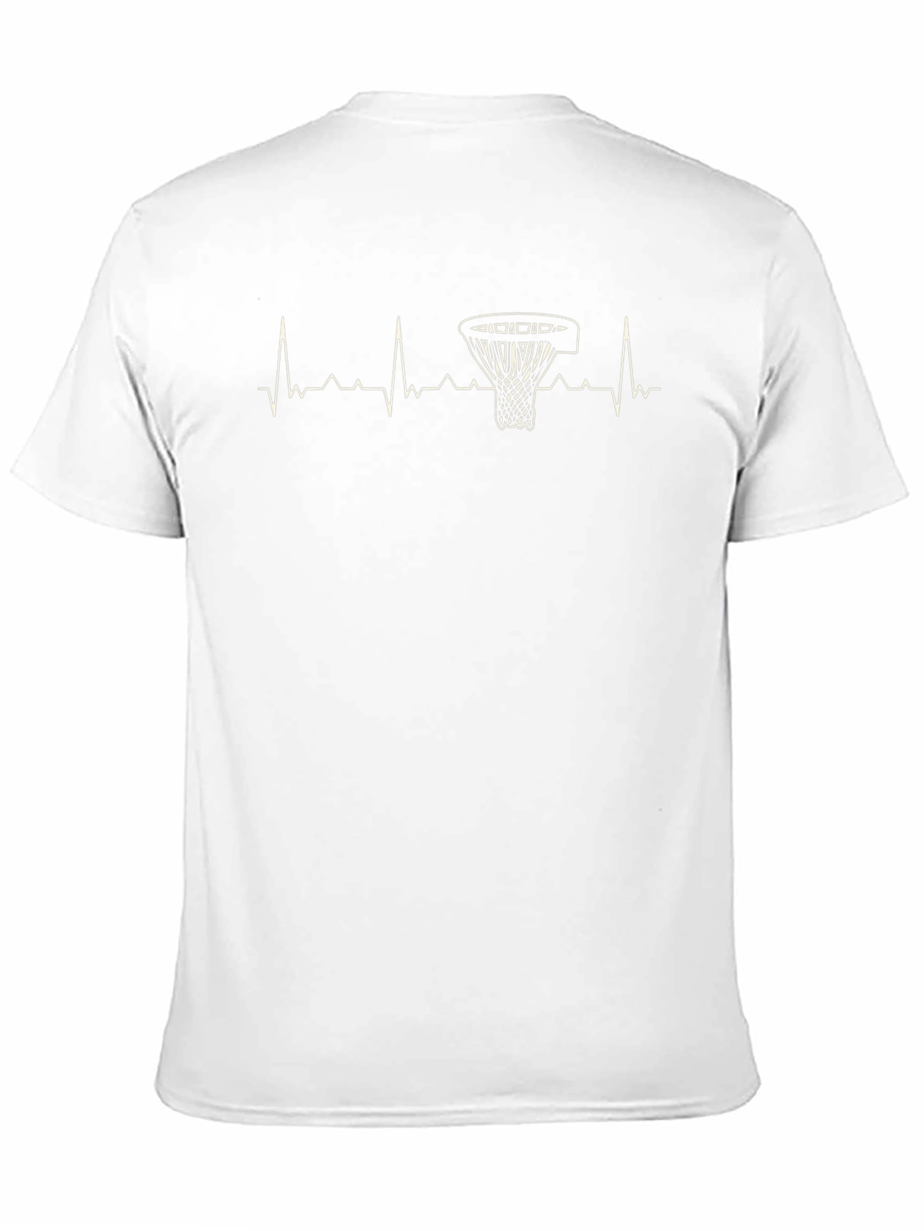 Black Basketball Heartbeat T-Shirt view 11