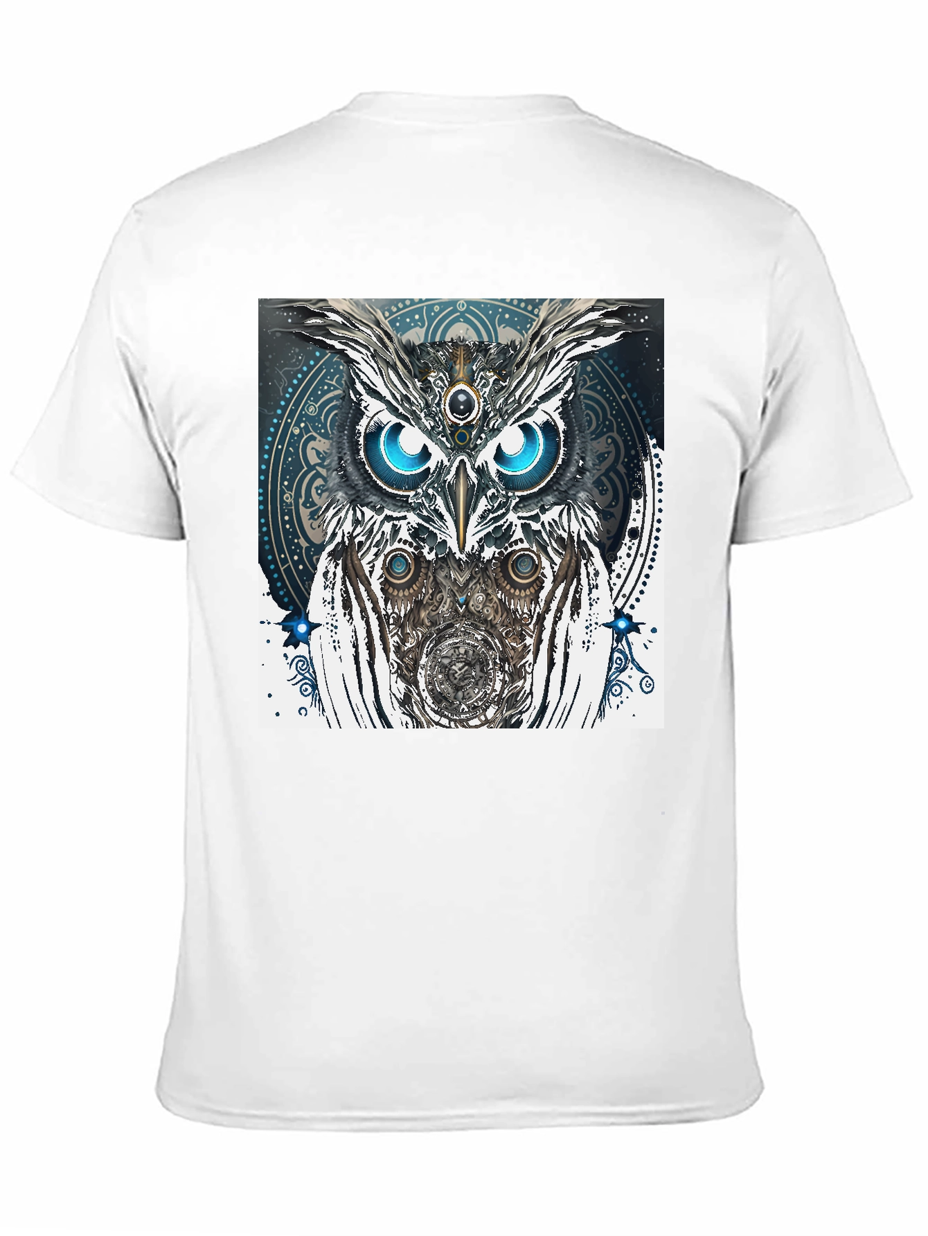 Black Mystic Owl Graphic Tee - Unique Spiritual Design view 11