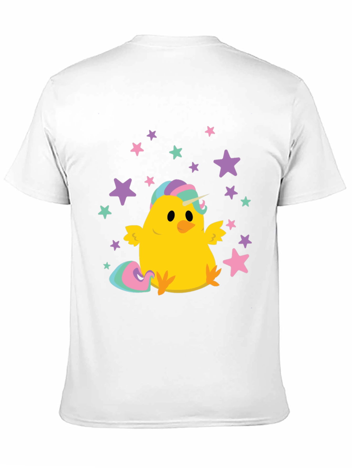 Black Unicorn Chicken Black T-Shirt view 11