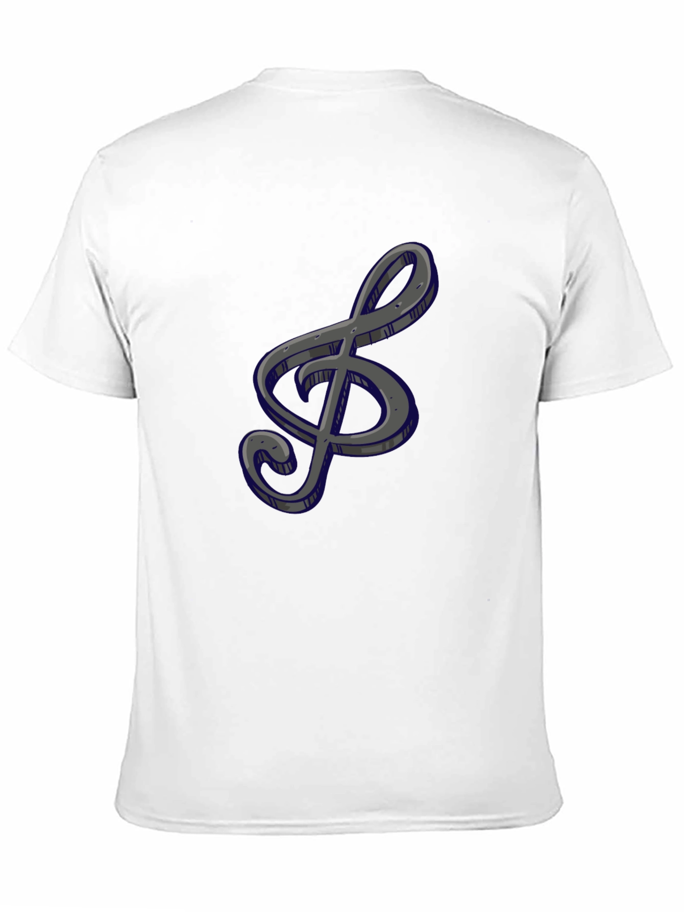 Black Treble Clef Graphic Tee view 11