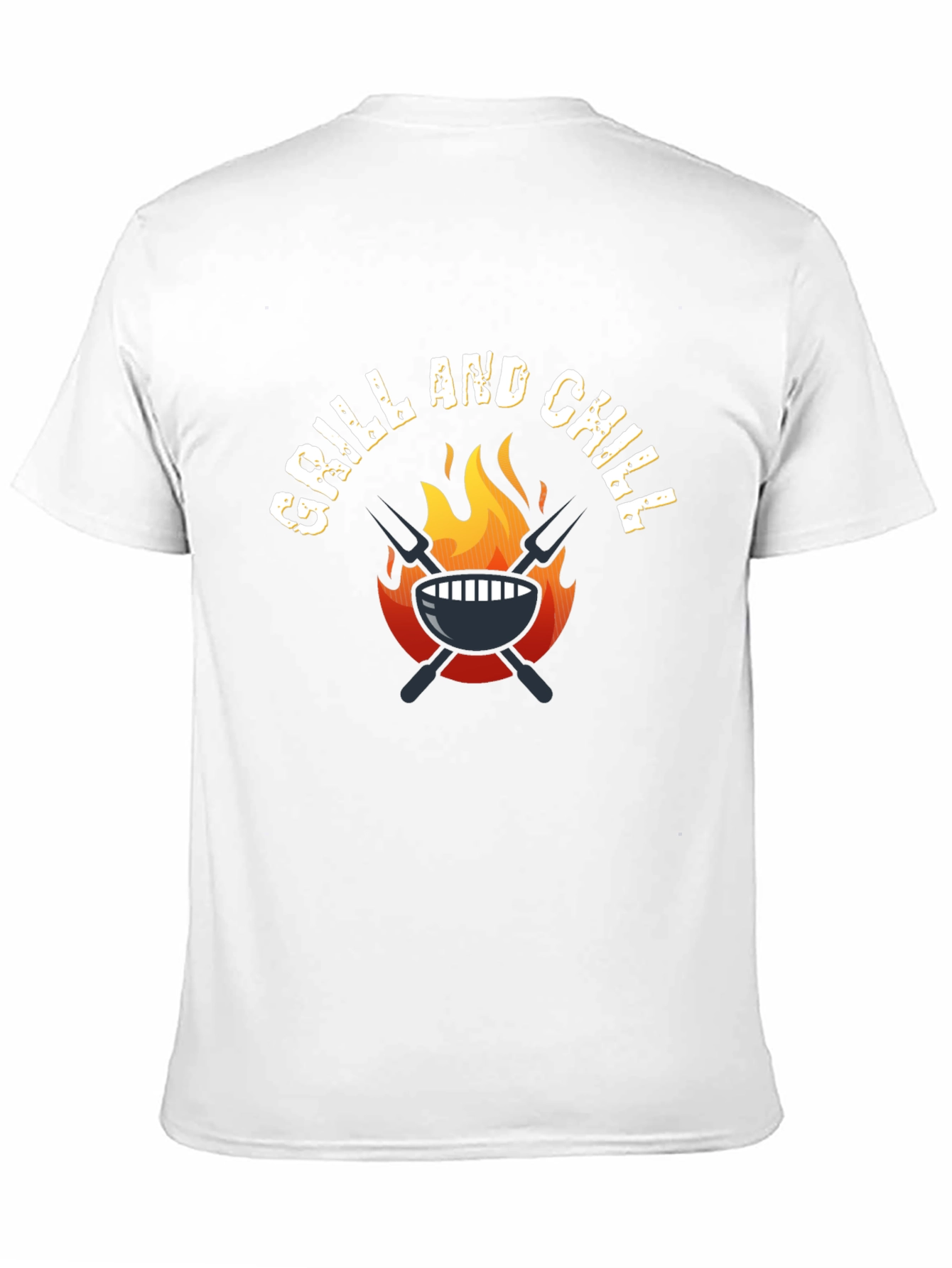 Black Grill and Chill Black T-Shirt view 11