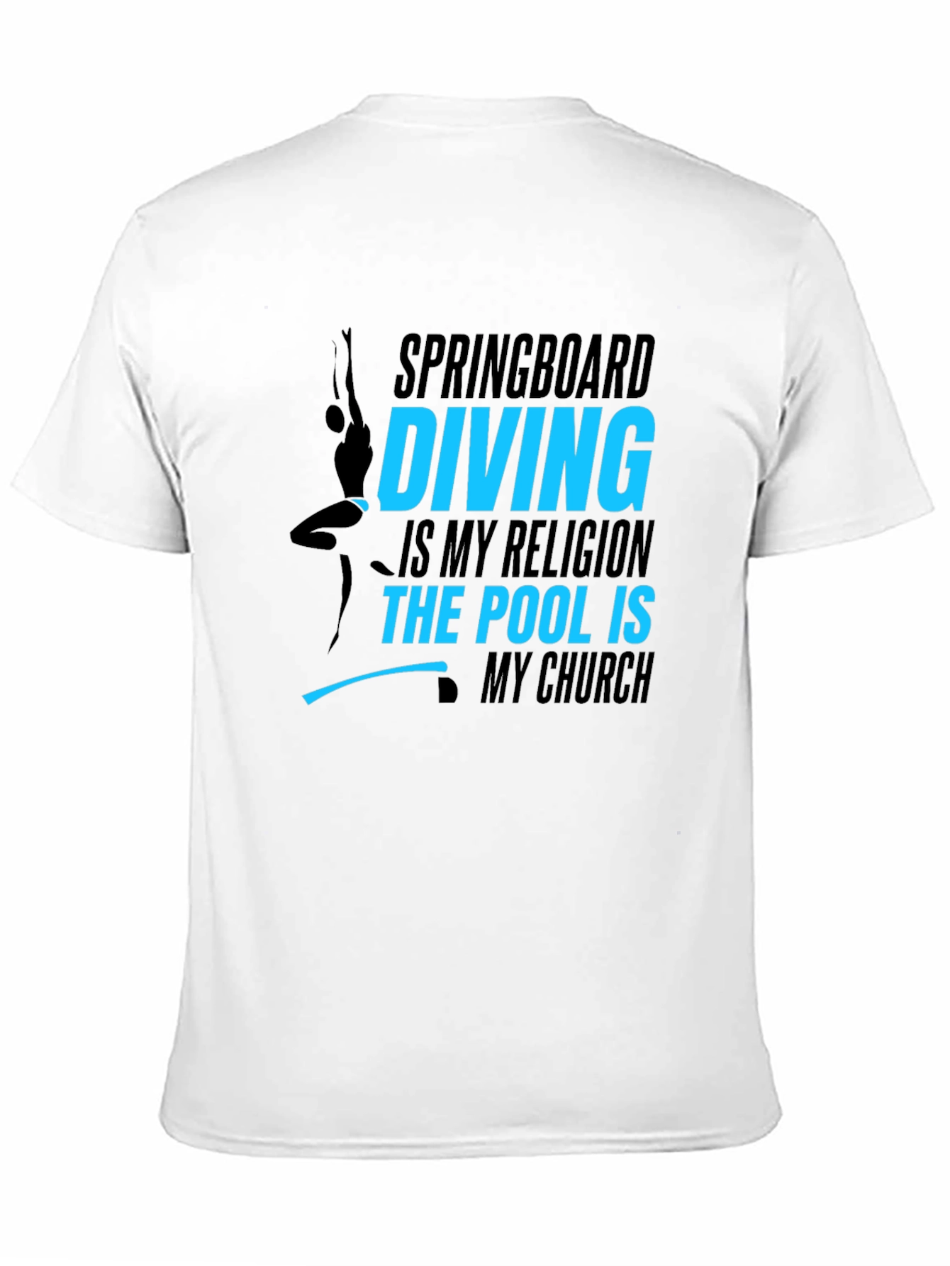 Black Diving Religion Black T-Shirt view 11