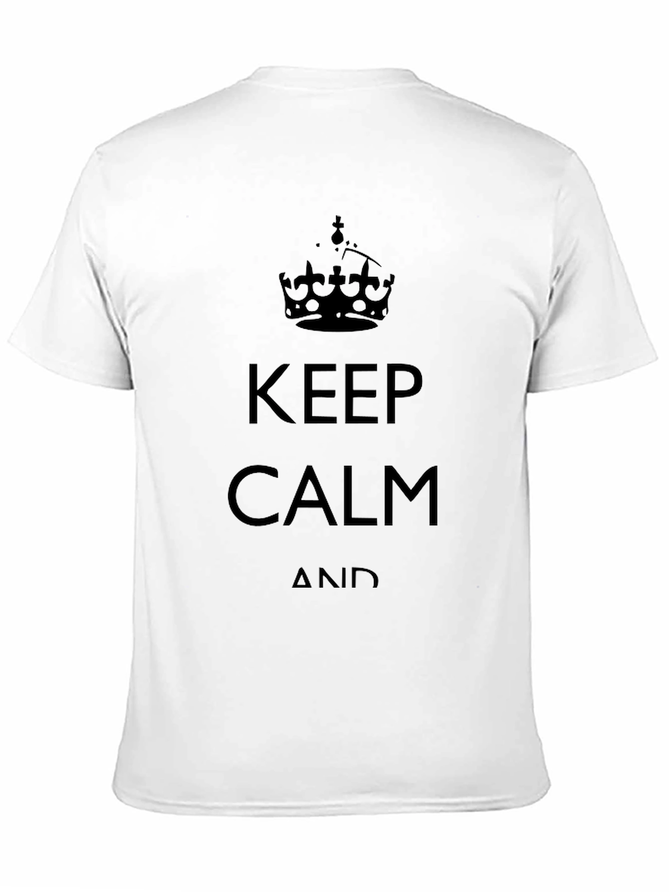 Black Keep Calm Graphic Tee - Classic Black T-Shirt view 11