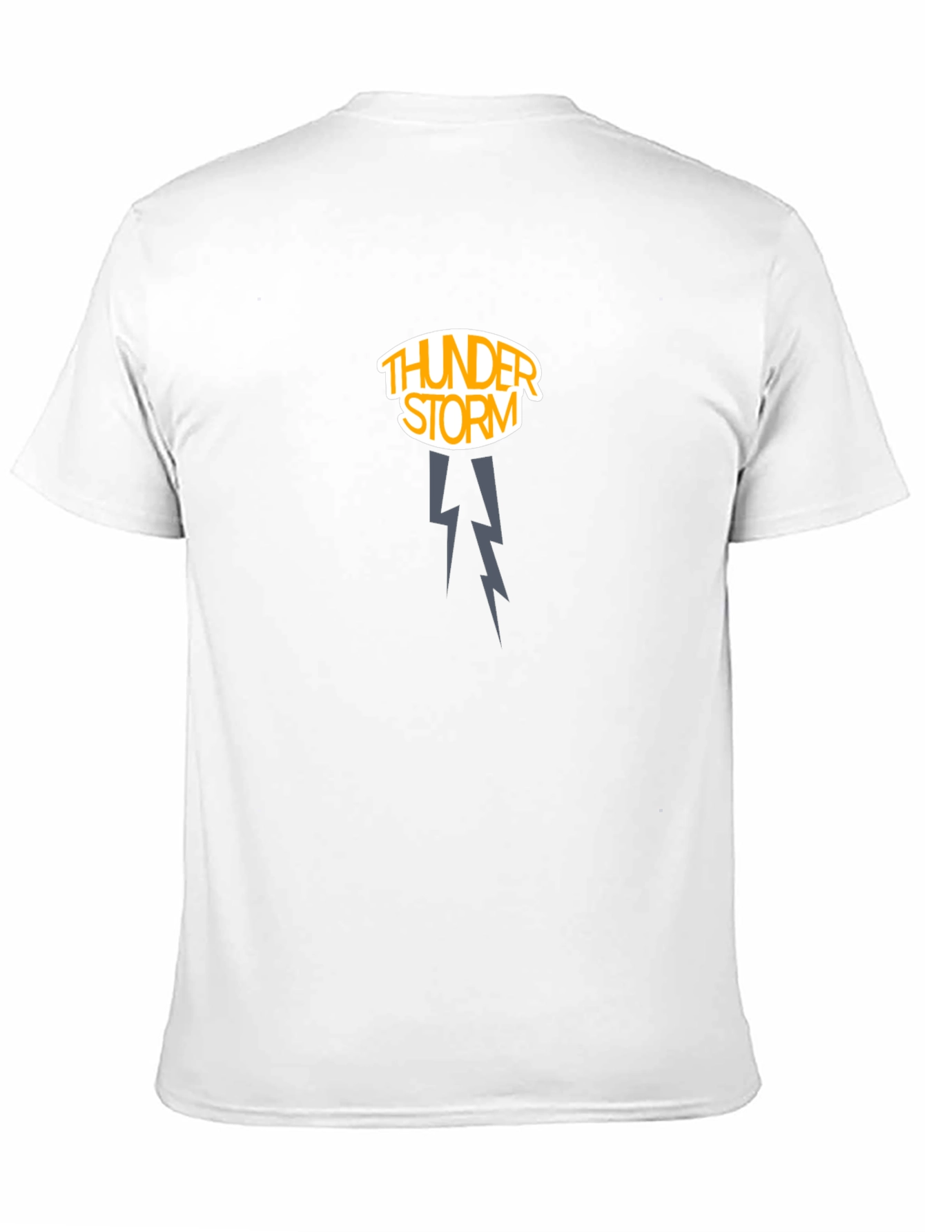 Black Thunderstorm Graphic Tee - Dark Cotton Shirt view 11