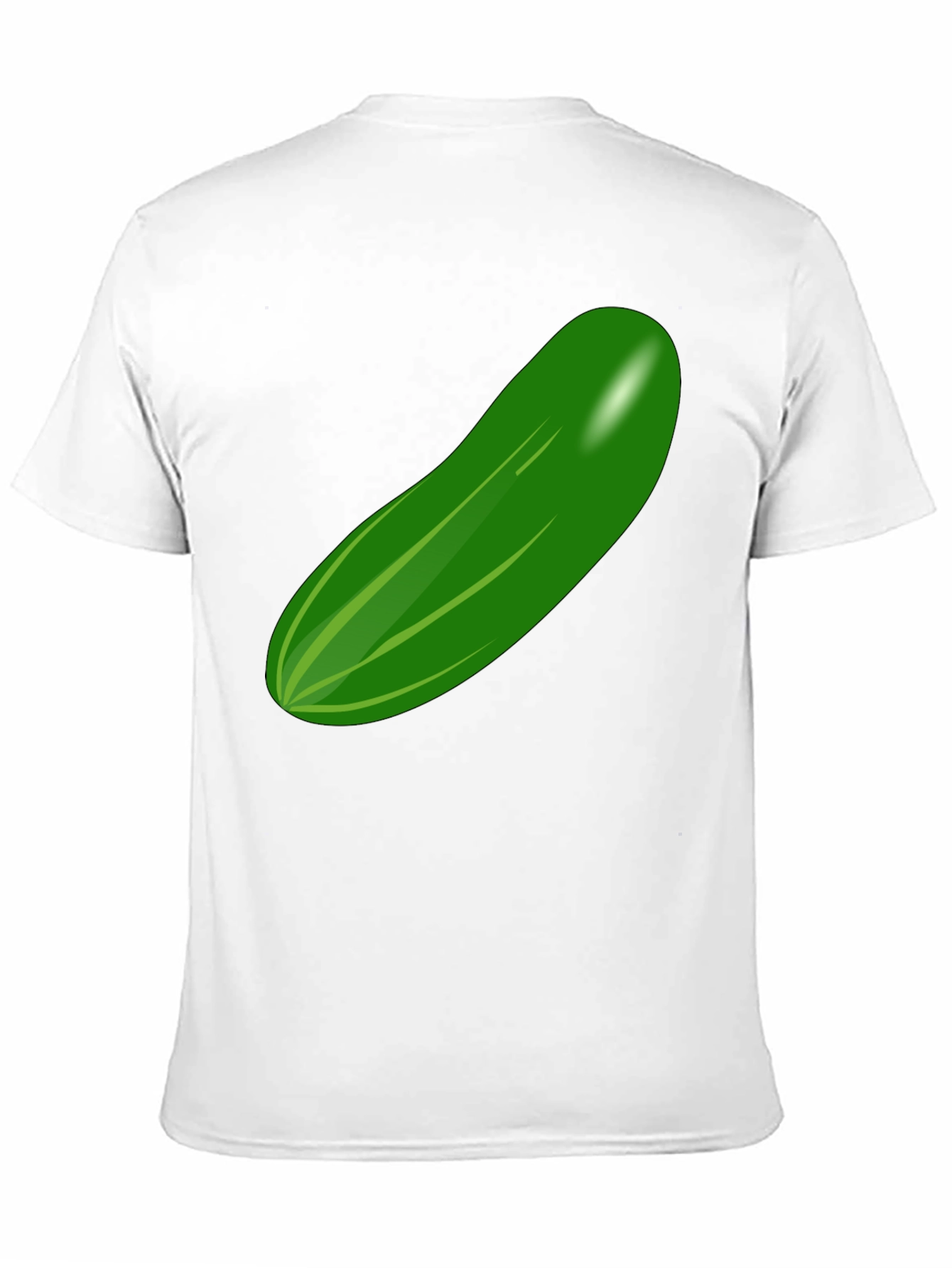 Black Cucumber Graphic T-Shirt - Quirky and Fun Design view 11