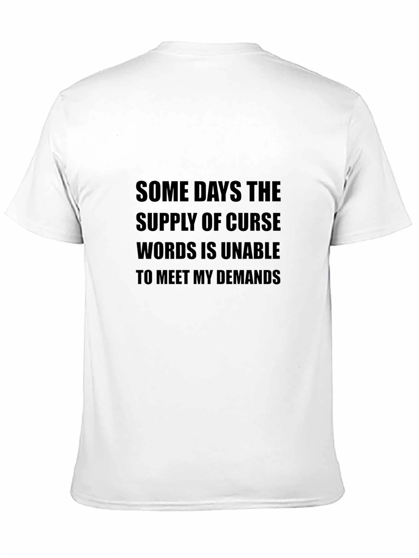 Black Funny Graphic Tee - Curse Words Demand view 11