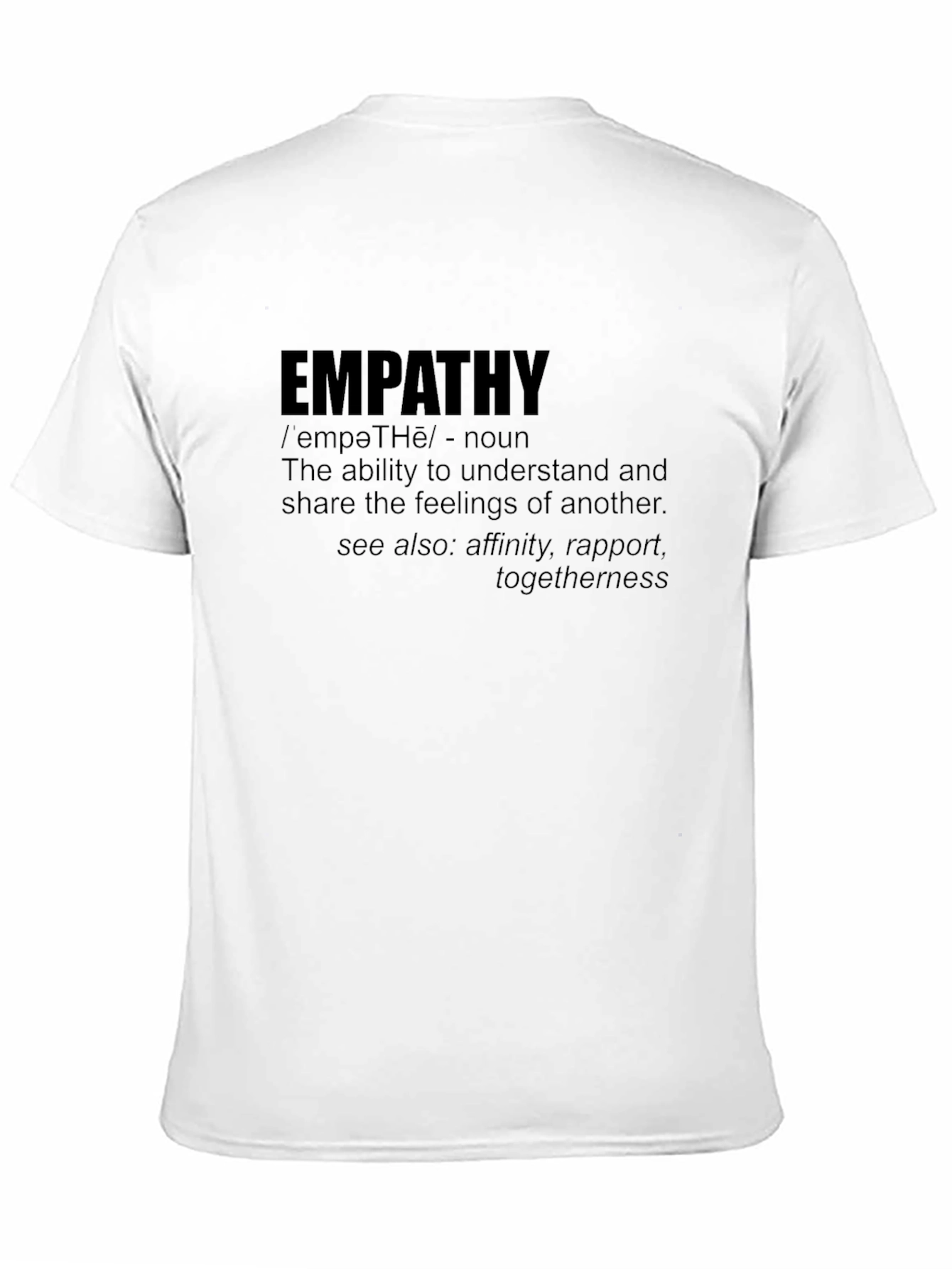 Black Empathy Definition T-Shirt - Understand & Share Feelings view 11