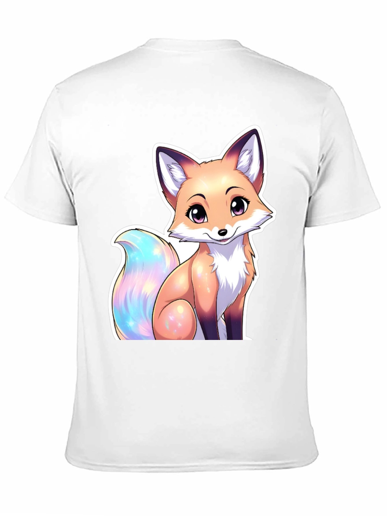 Black Cute Fox Graphic Tee - Stylish Animal Lover T-Shirt view 11