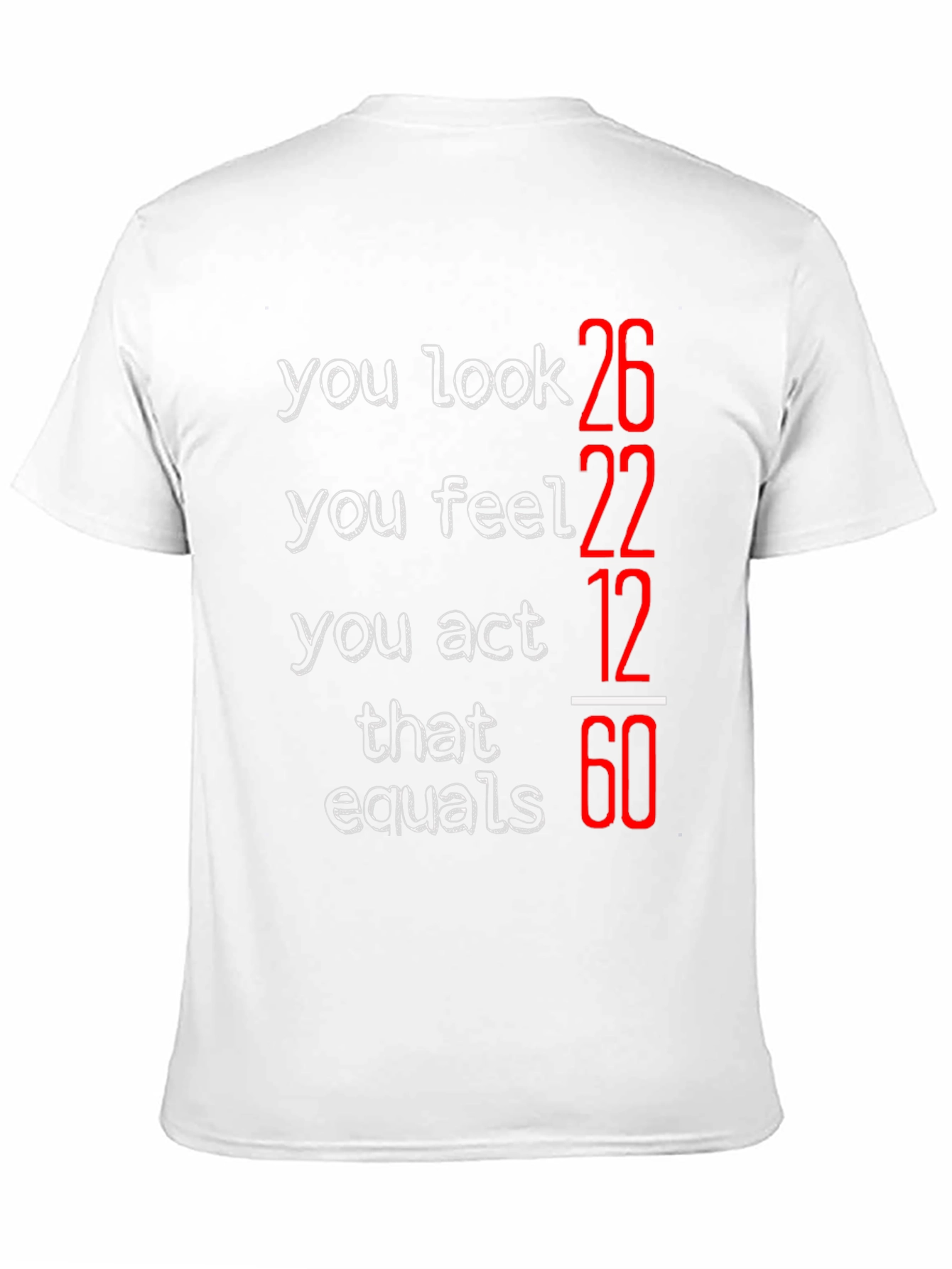 Black Humorous Age Equation Black T-Shirt view 11