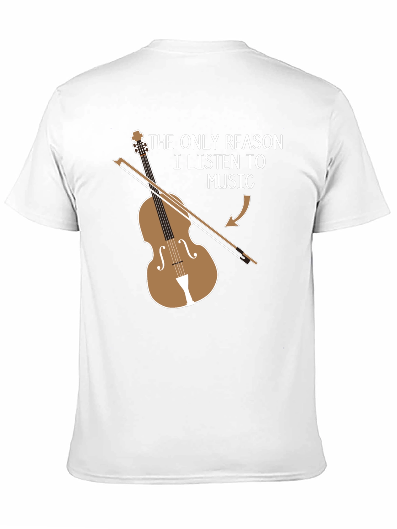 Black Musician's Humorous T-Shirt: Violinist's Reason to Listen view 11