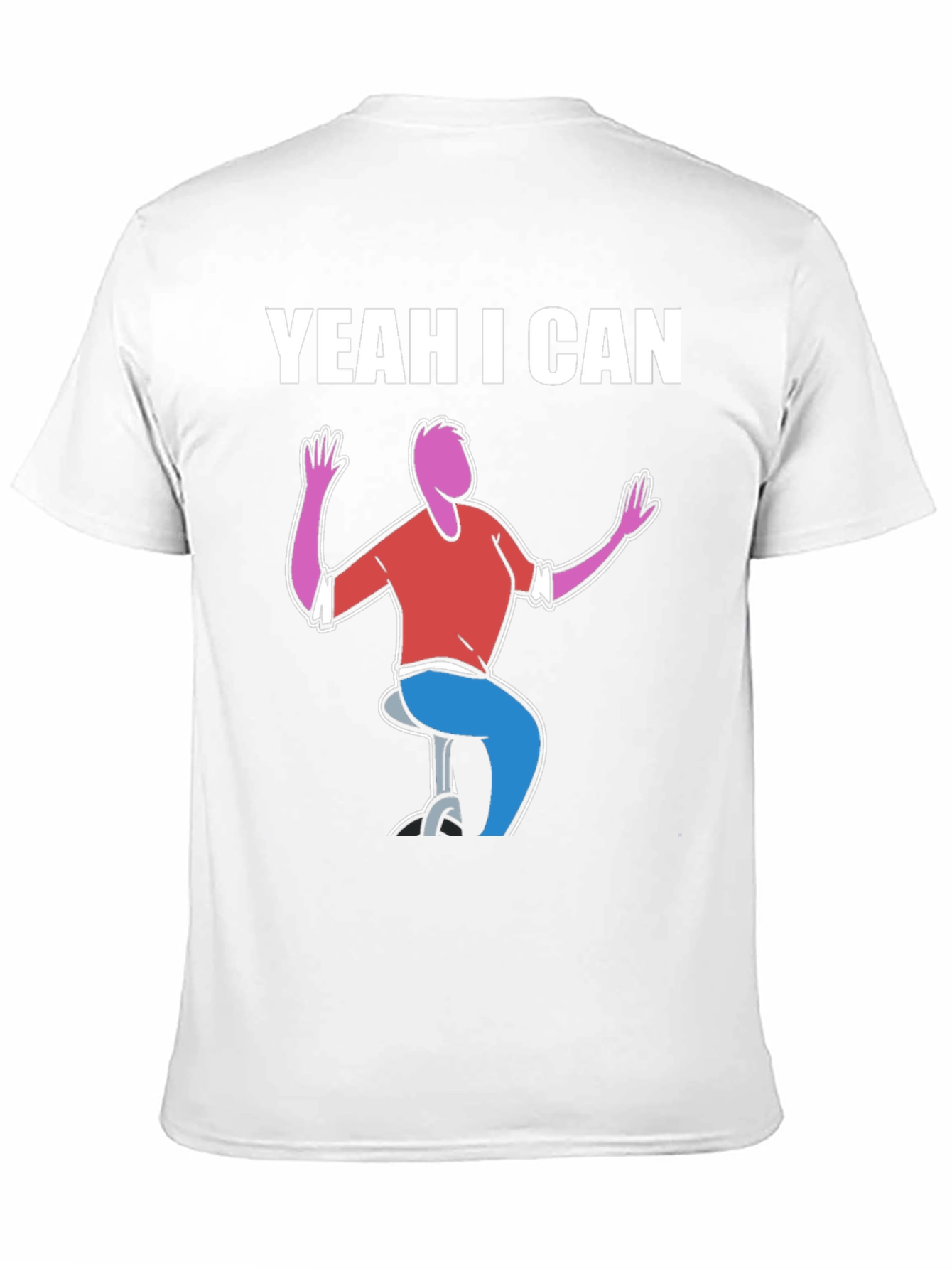 Black Yeah I Can Graphic Tee - Quirky Humor T-Shirt view 11