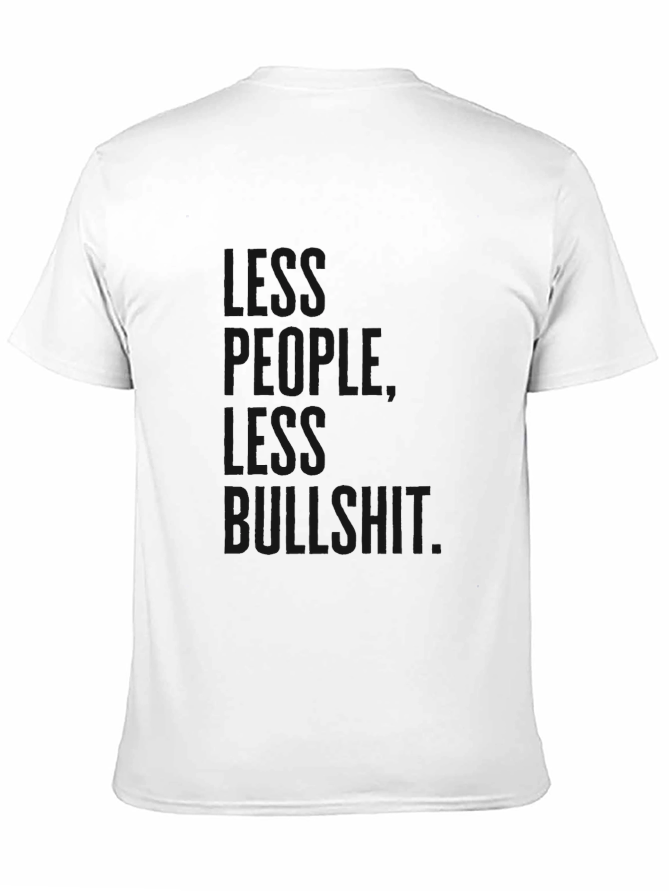 Black Black Graphic T-Shirt: People, Less Bullshit view 11
