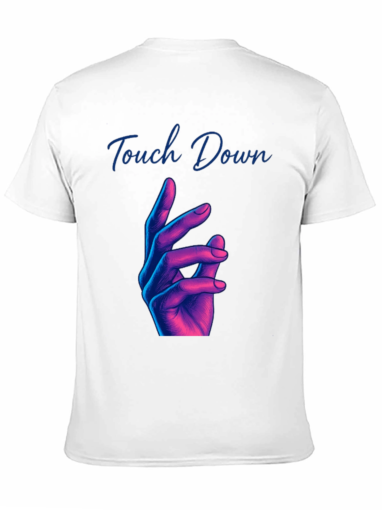 Black Touch Down Graphic Tee - Black Crew Neck view 11