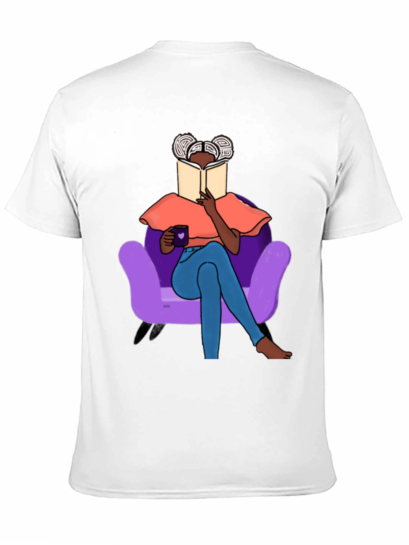 Black Cozy Reading T-Shirt - Book Lover's Tee view 11
