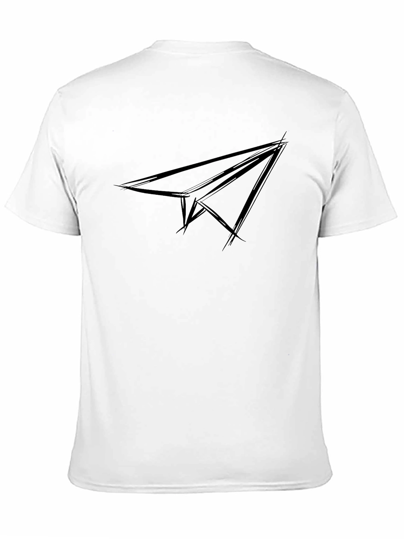 Black Paper Airplane Graphic Tee - Black view 11