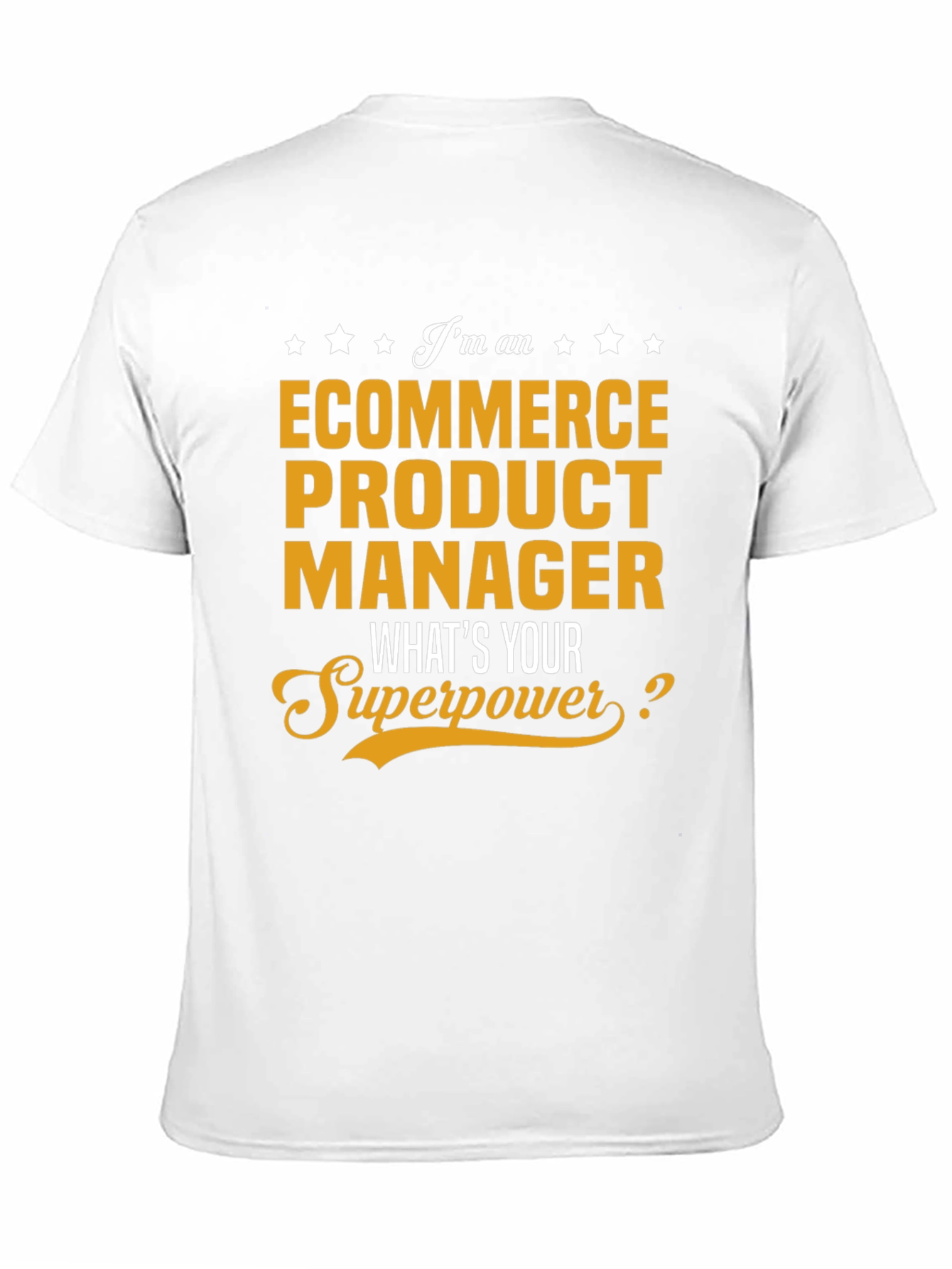 Black Ecommerce Product Manager Superpower T-Shirt view 11