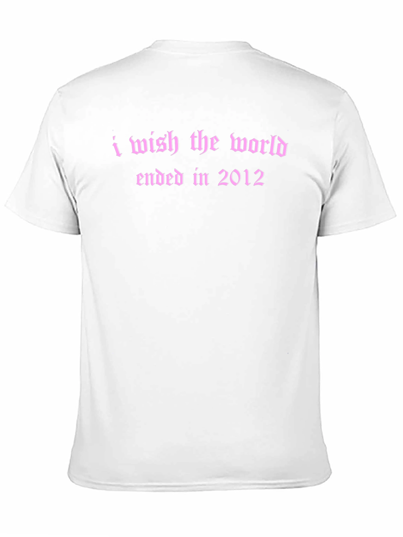 Black I Wish The World Ended T-Shirt view 11