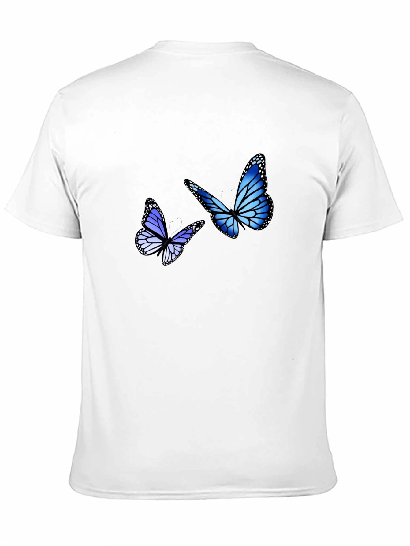Black Blue Butterfly Graphic Tee view 11