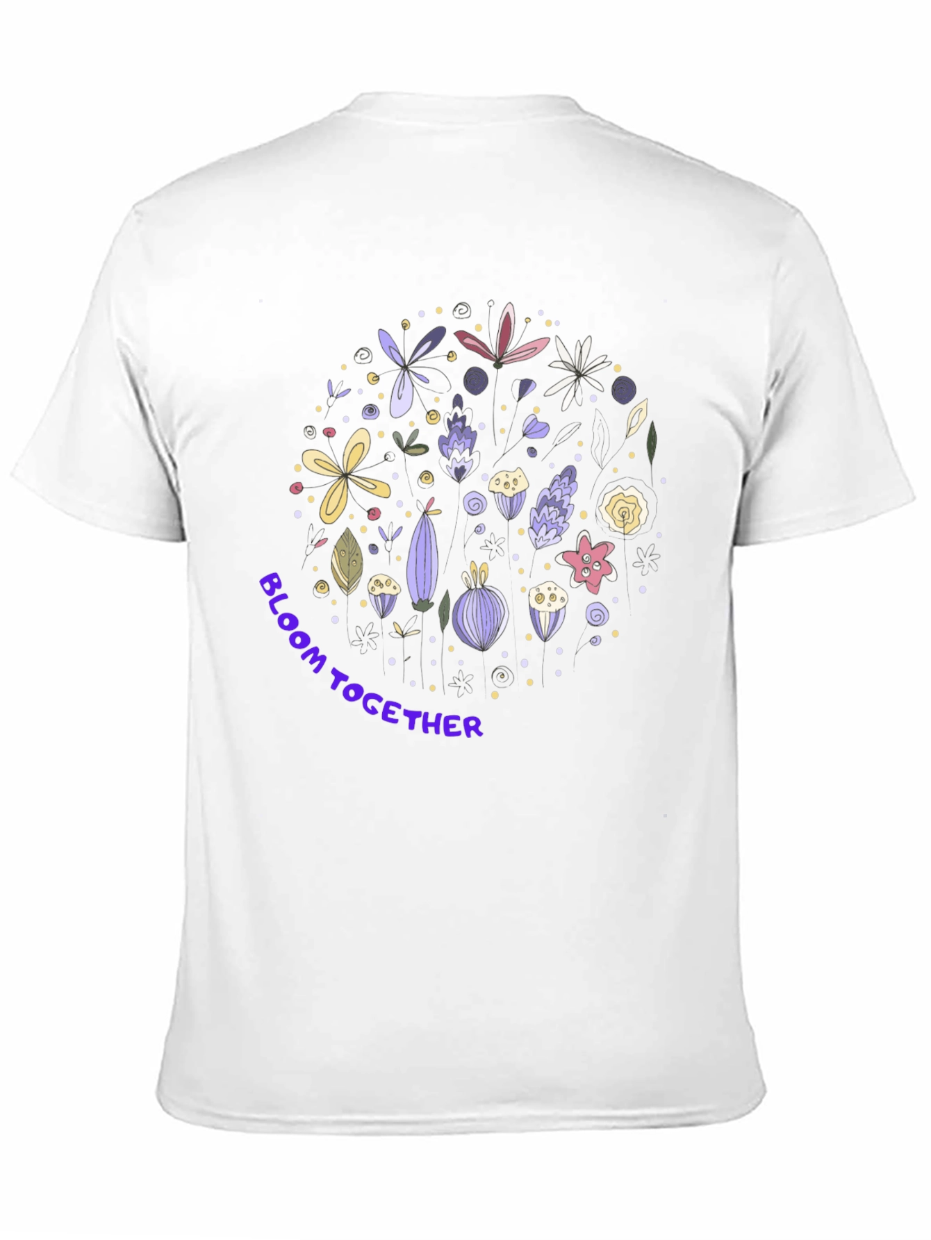 Black Bloom Together Graphic Tee - Stylish Floral Design view 11