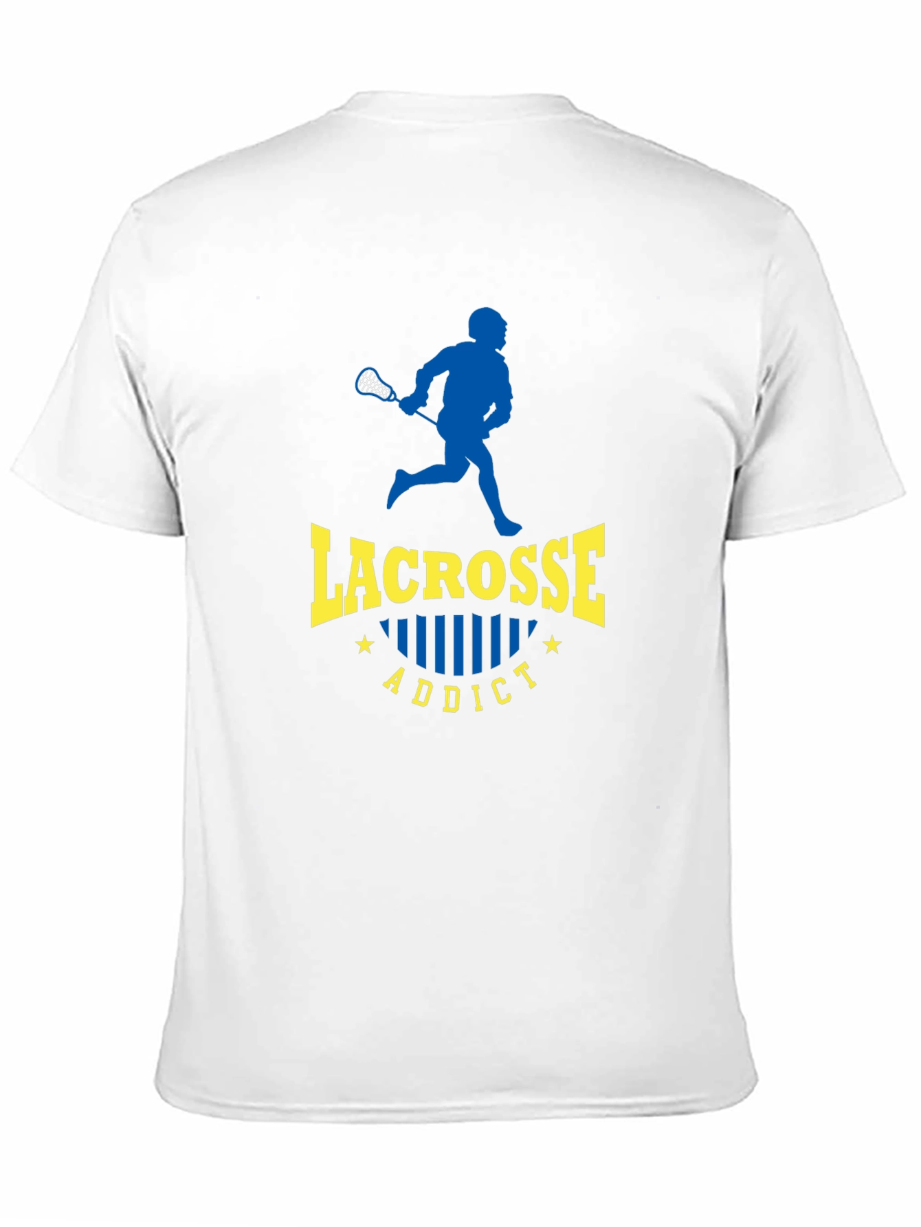Black Lacrosse Addict Black T-Shirt view 11
