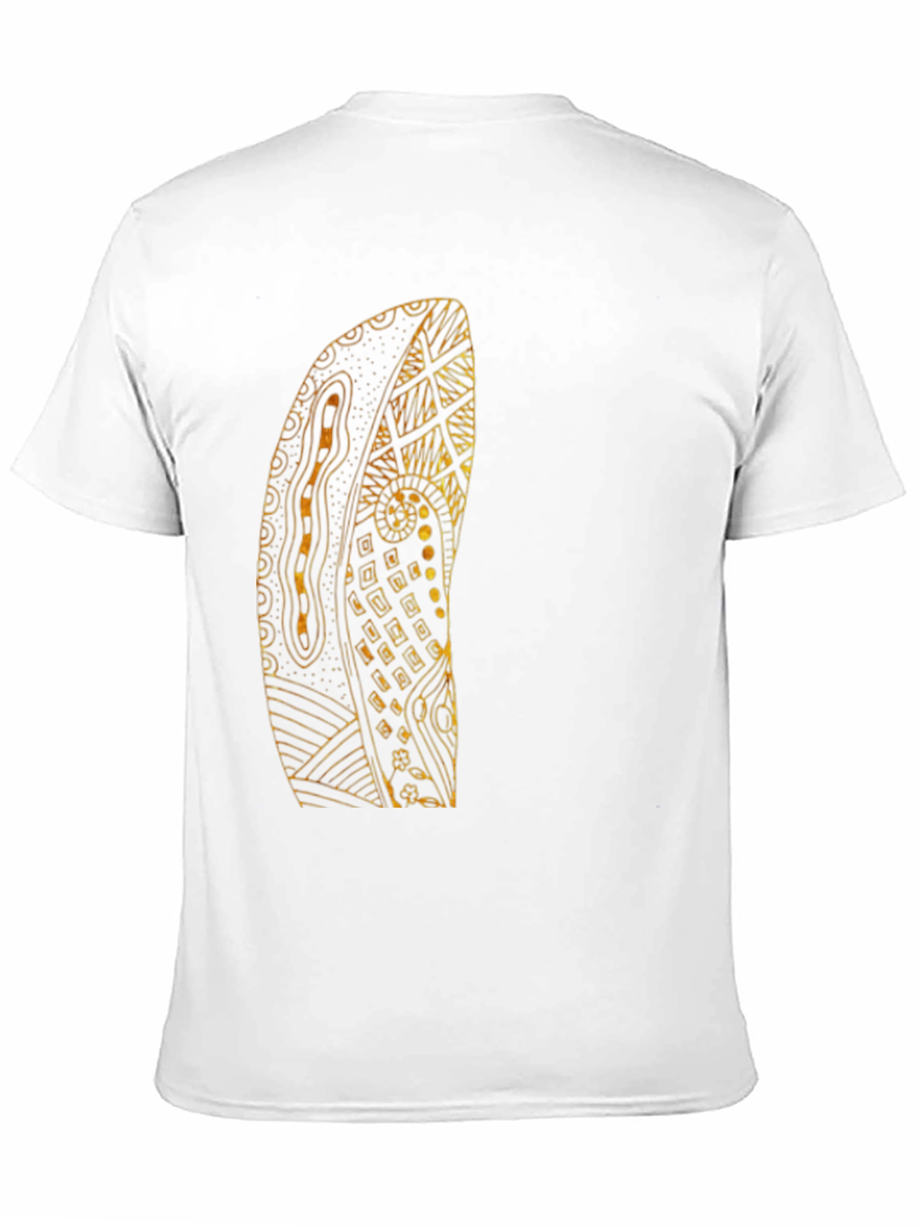 Black Abstract Art Graphic Print Crew Neck T-Shirt view 11