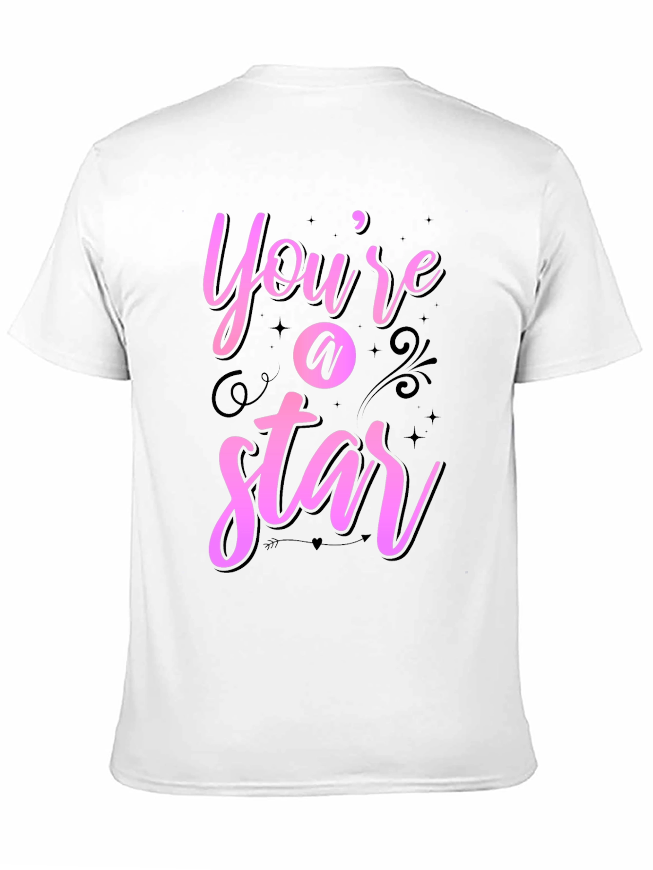 Black You're A Star Graphic Tee - Black Casual Shirt view 11