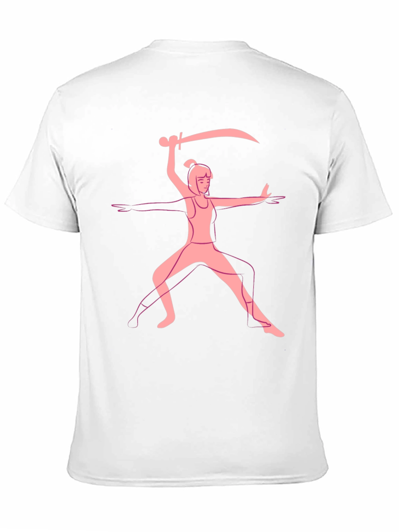 Black Warrior Pose Graphic Tee - Black view 11