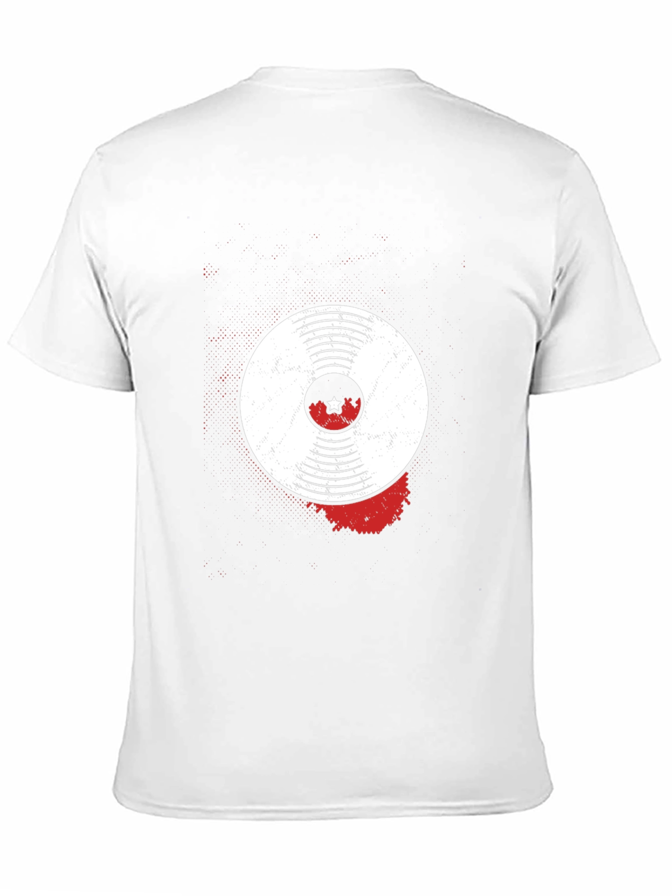 Black Vinyl Record Graphic Tee - Music Lover's T-Shirt view 11