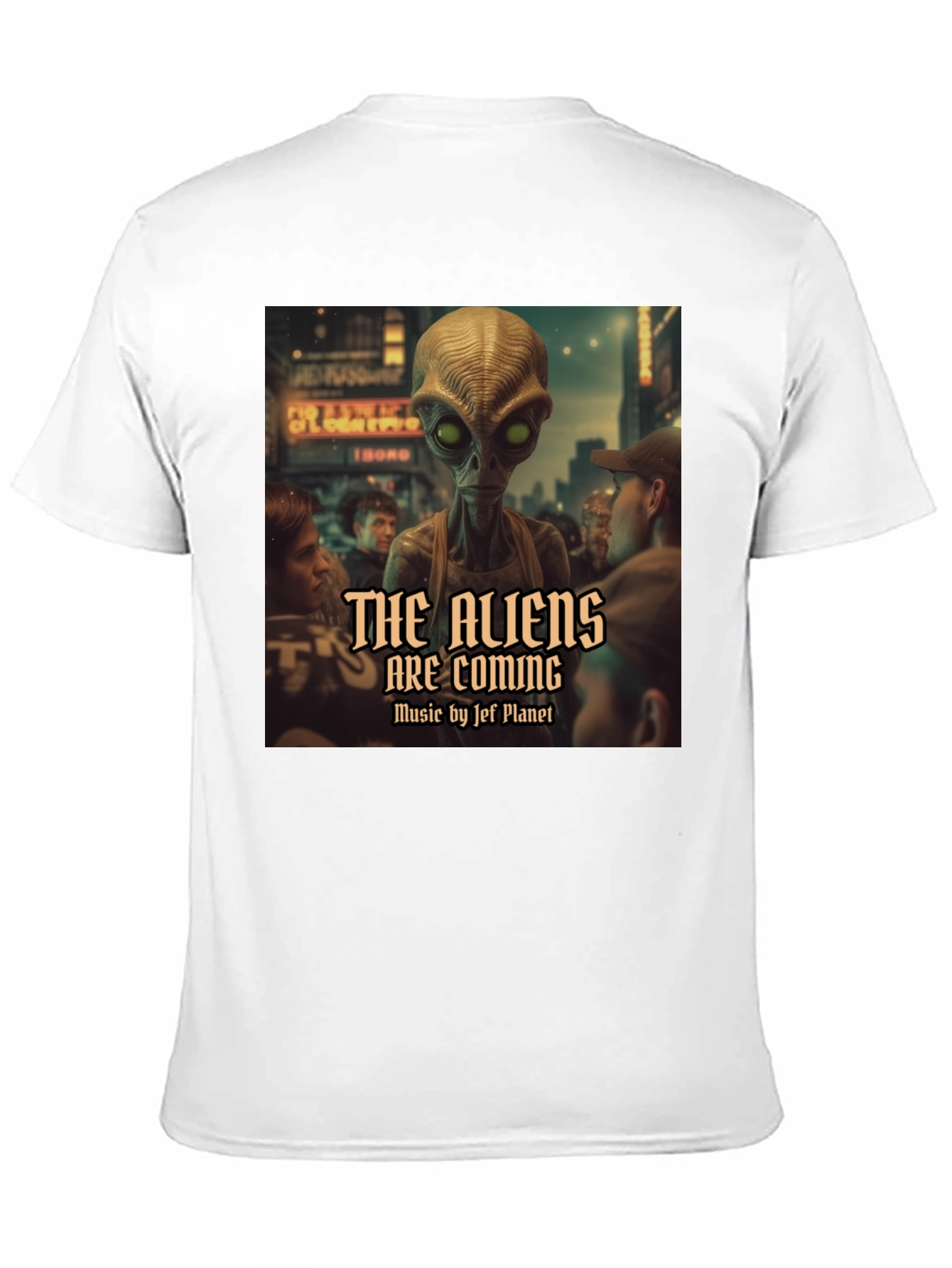 Black The Aliens Are Coming Graphic T-Shirt view 11