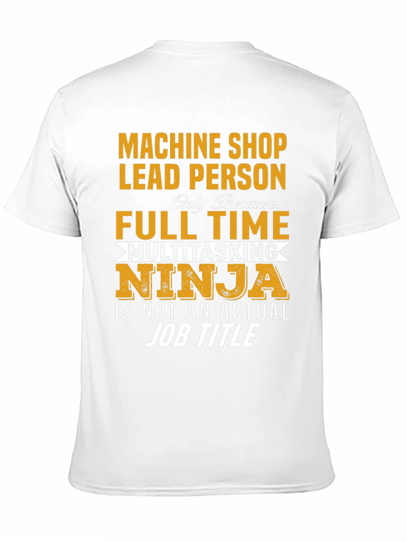 Black Machine Shop Lead Person Graphic T-Shirt view 11