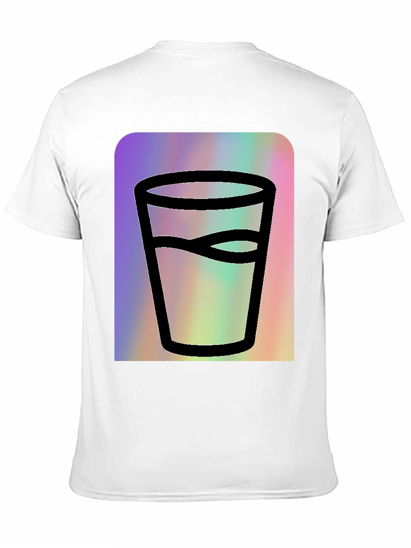 Black Glass of Water Graphic Tee - Soft Black Cotton view 11