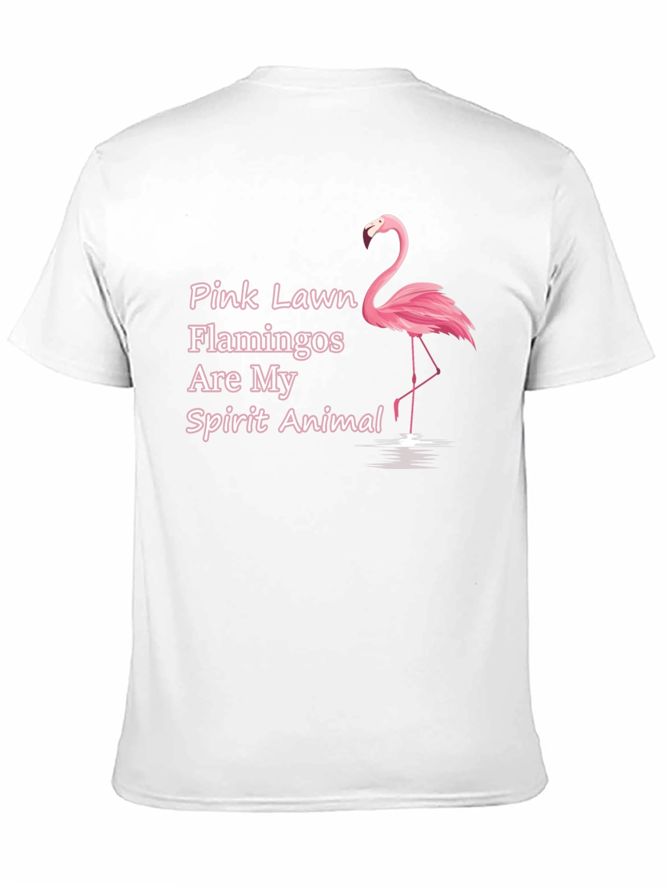 Black Pink Flamingo Spirit Animal T-Shirt view 11