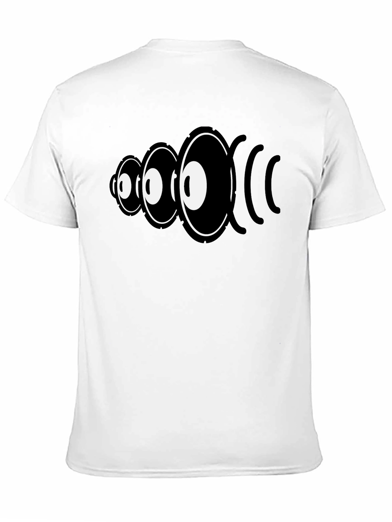 Black Eye Sound Wave Graphic Tee - Black Cotton Shirt view 11