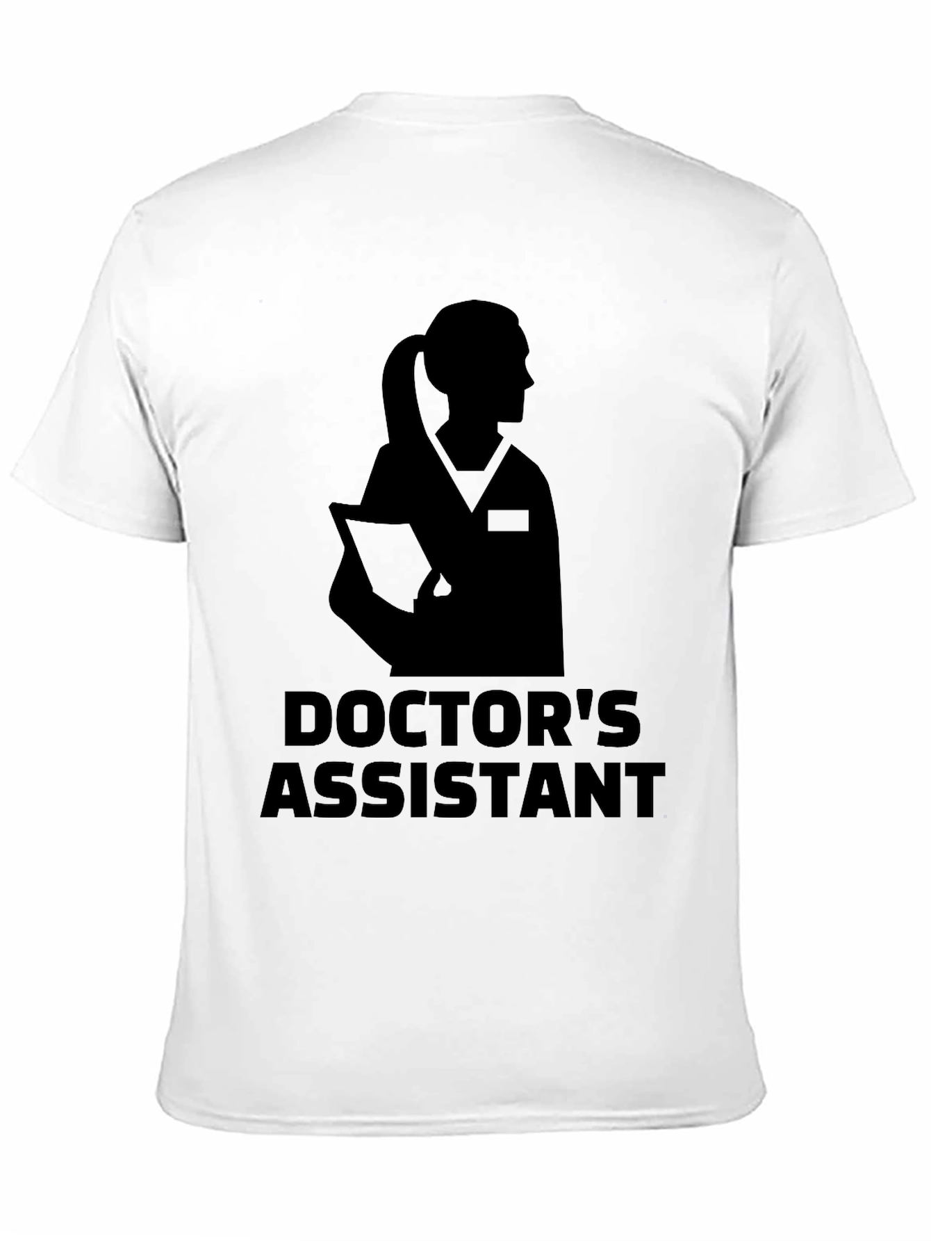 Black Doctor's Assistant Graphic T-Shirt view 11