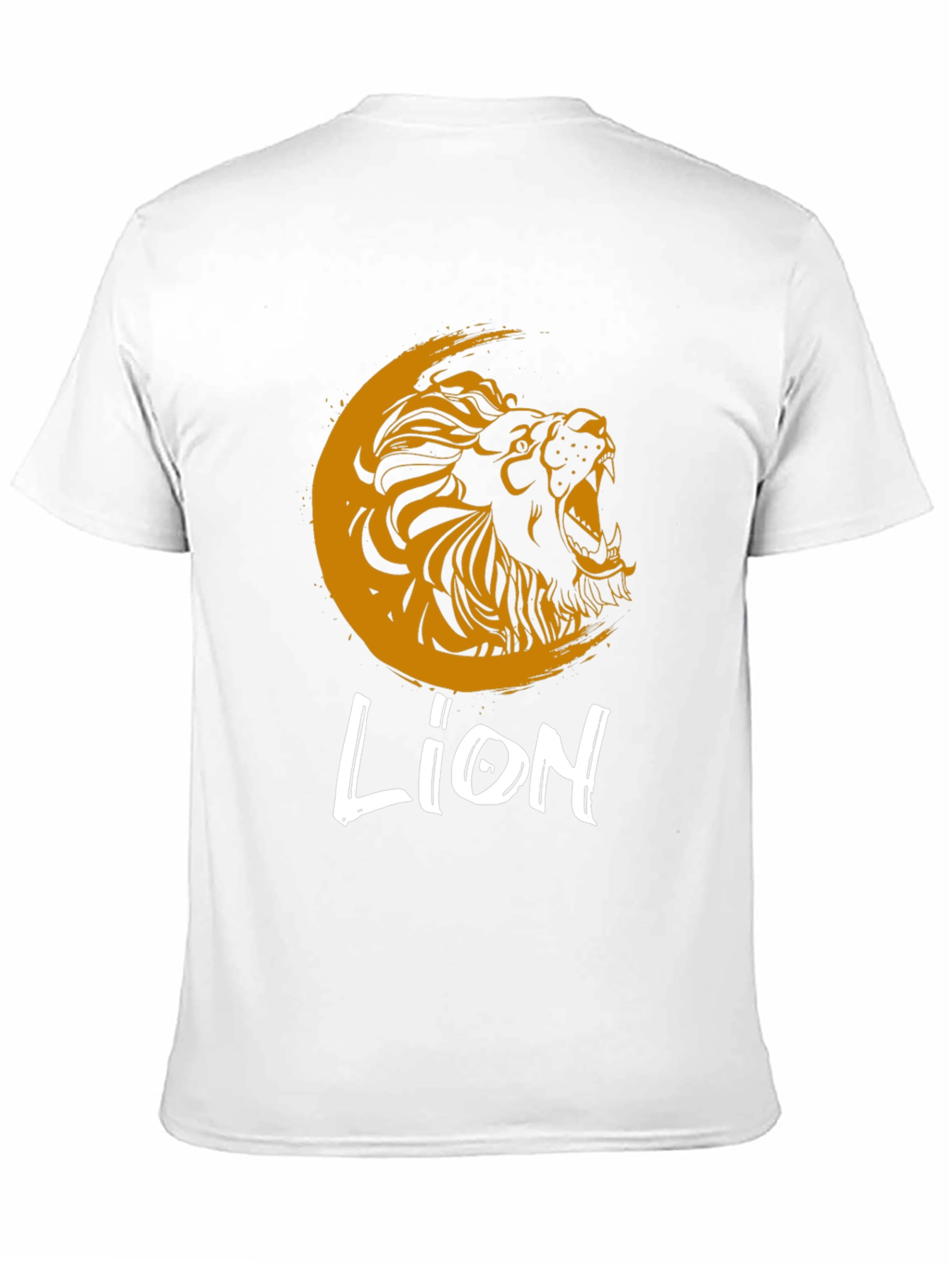 Black Lion Graphic Print Crew Neck T-Shirt view 11