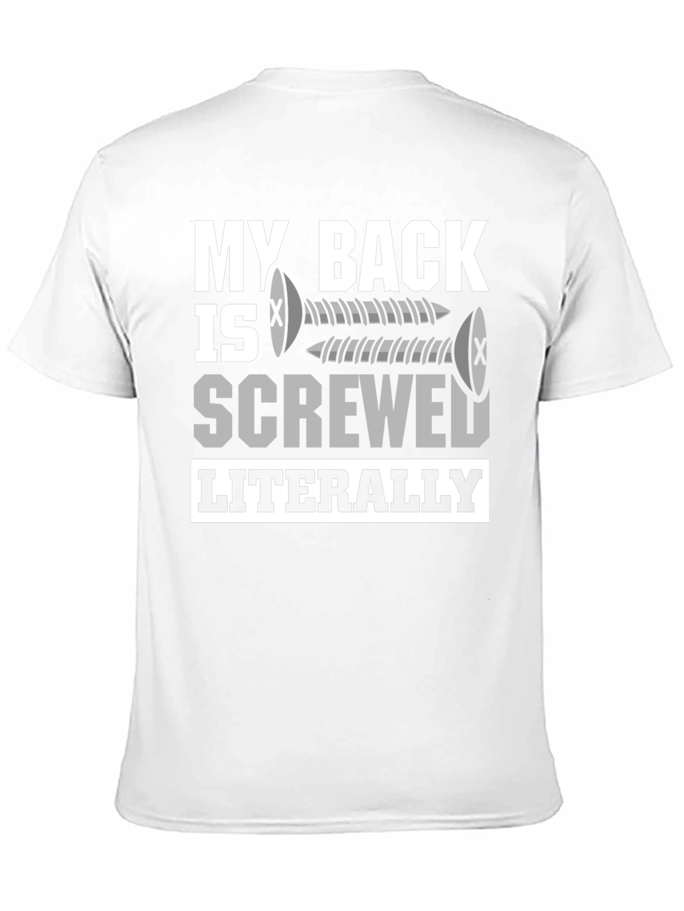 Black My Back is Screwed T-Shirt view 11