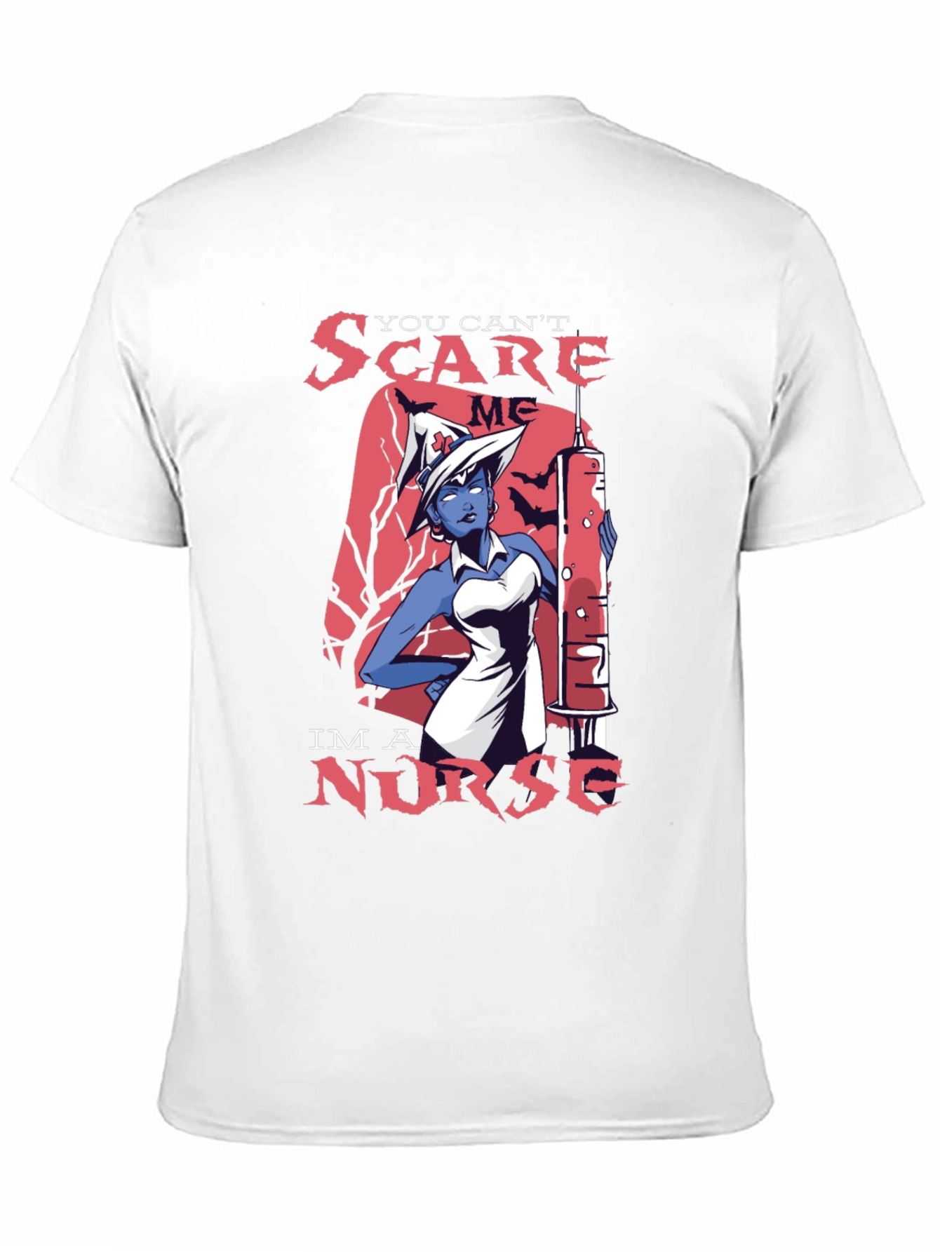 Black You Can't Scare Me, I'm a Nurse T-Shirt view 11