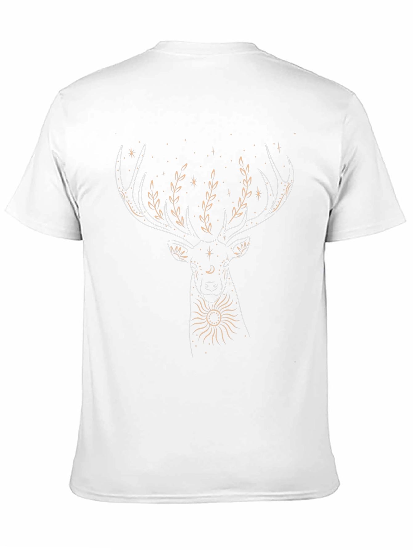 Black Celestial Deer Graphic Tee view 11