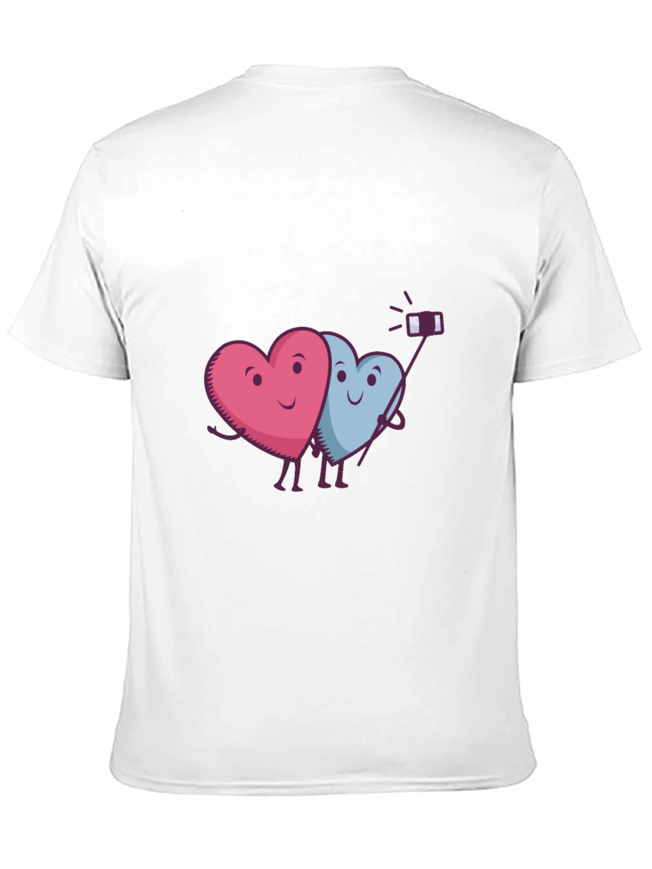 Black Heart Selfie Graphic T-Shirt - Cute & Trendy view 11
