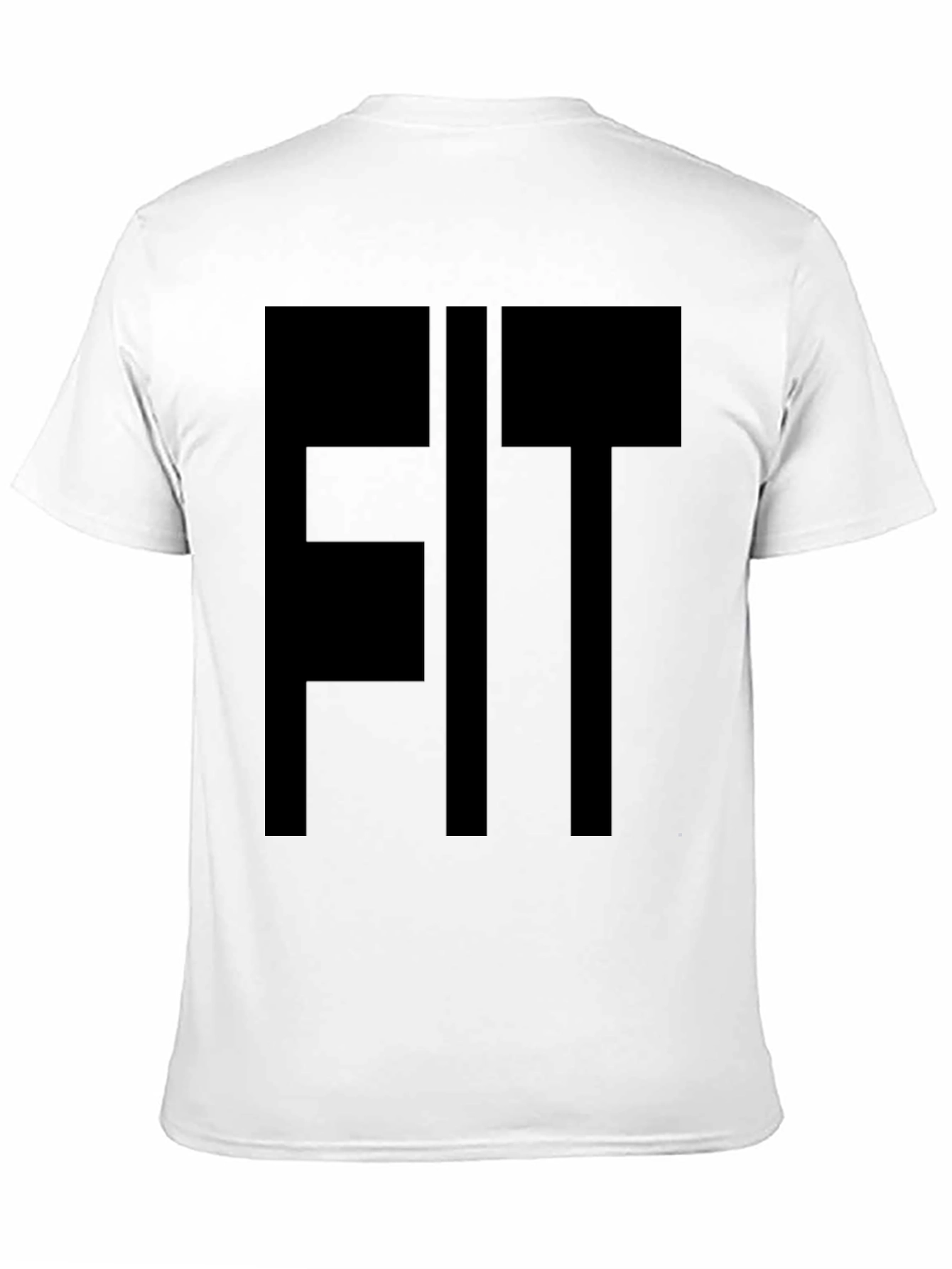 Black FIT Graphic Tee - Black Cotton Blend view 11