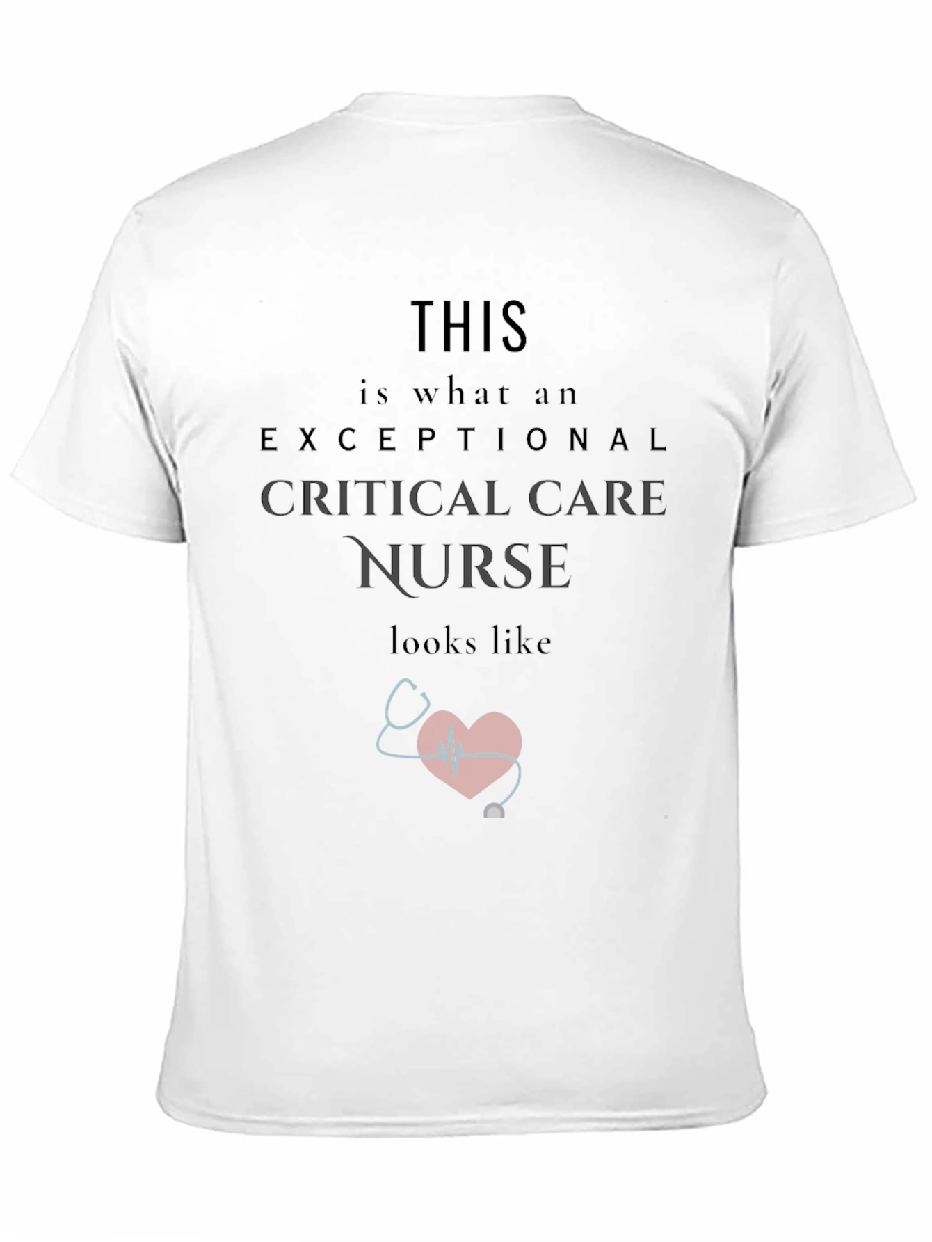 Black Exceptional Critical Care Nurse T-Shirt view 11