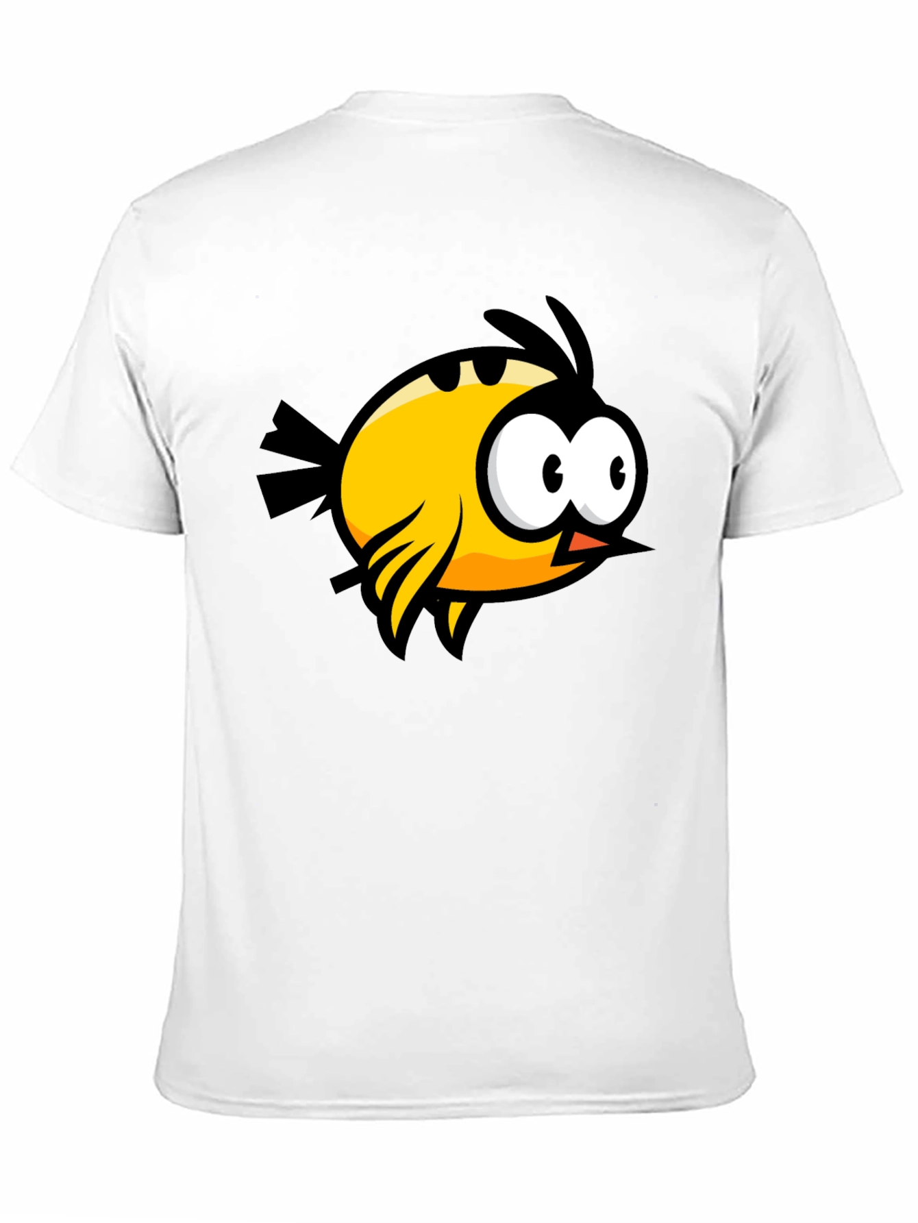 Black Cartoon Bird Graphic Black T-Shirt view 11